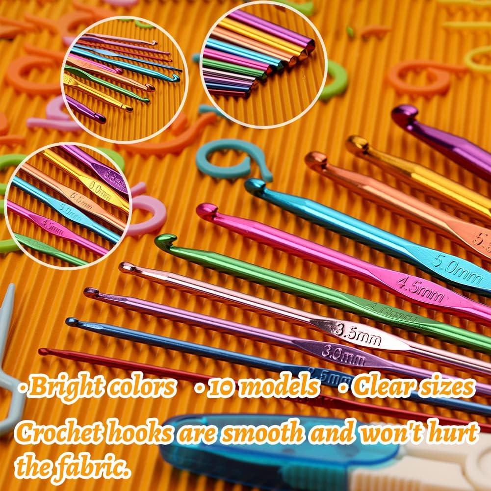 Kit de Ganchillos Ergonómico Zlulary 86 Piezas con Accesorios