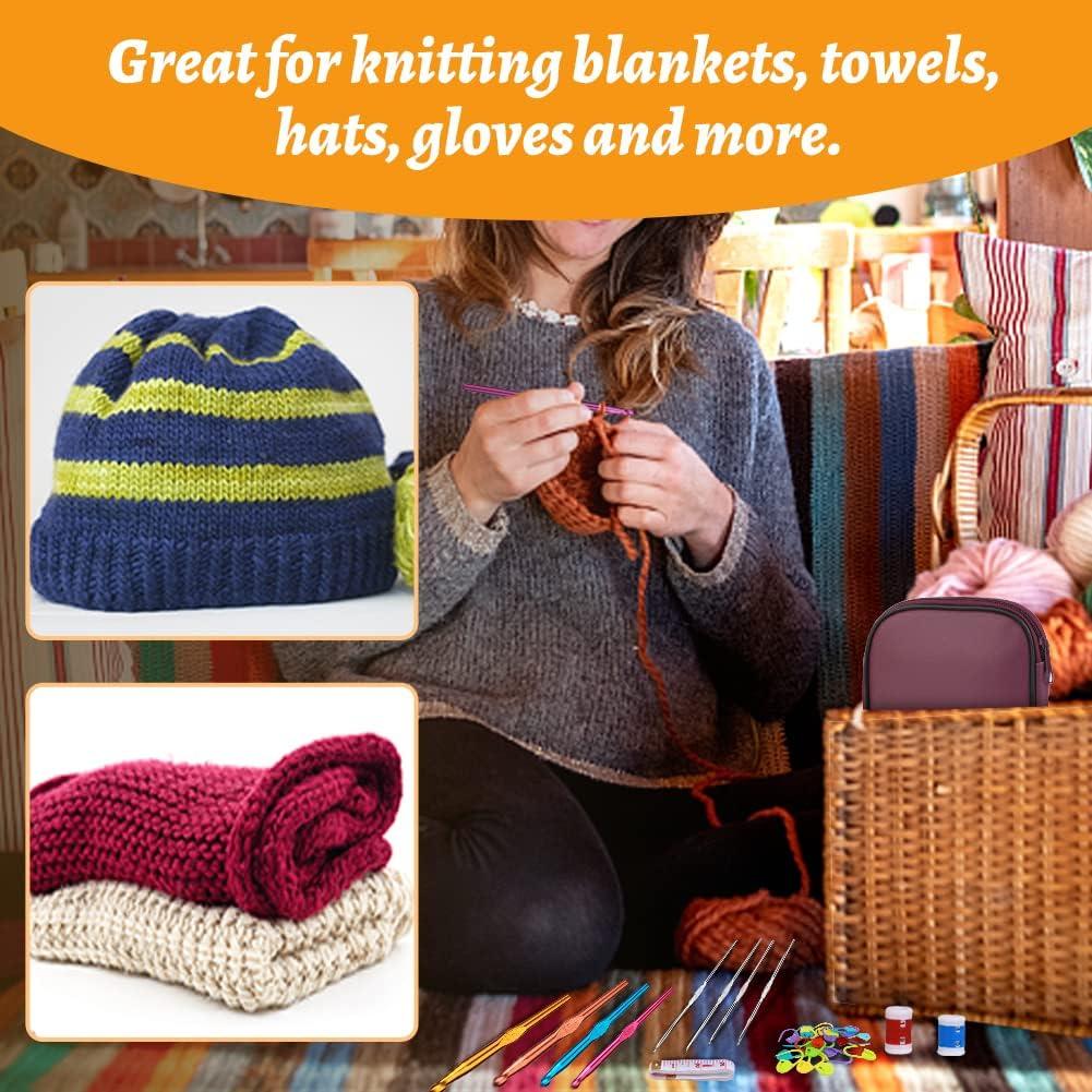 Kit de Ganchillos Ergonómico Zlulary 86 Piezas con Accesorios