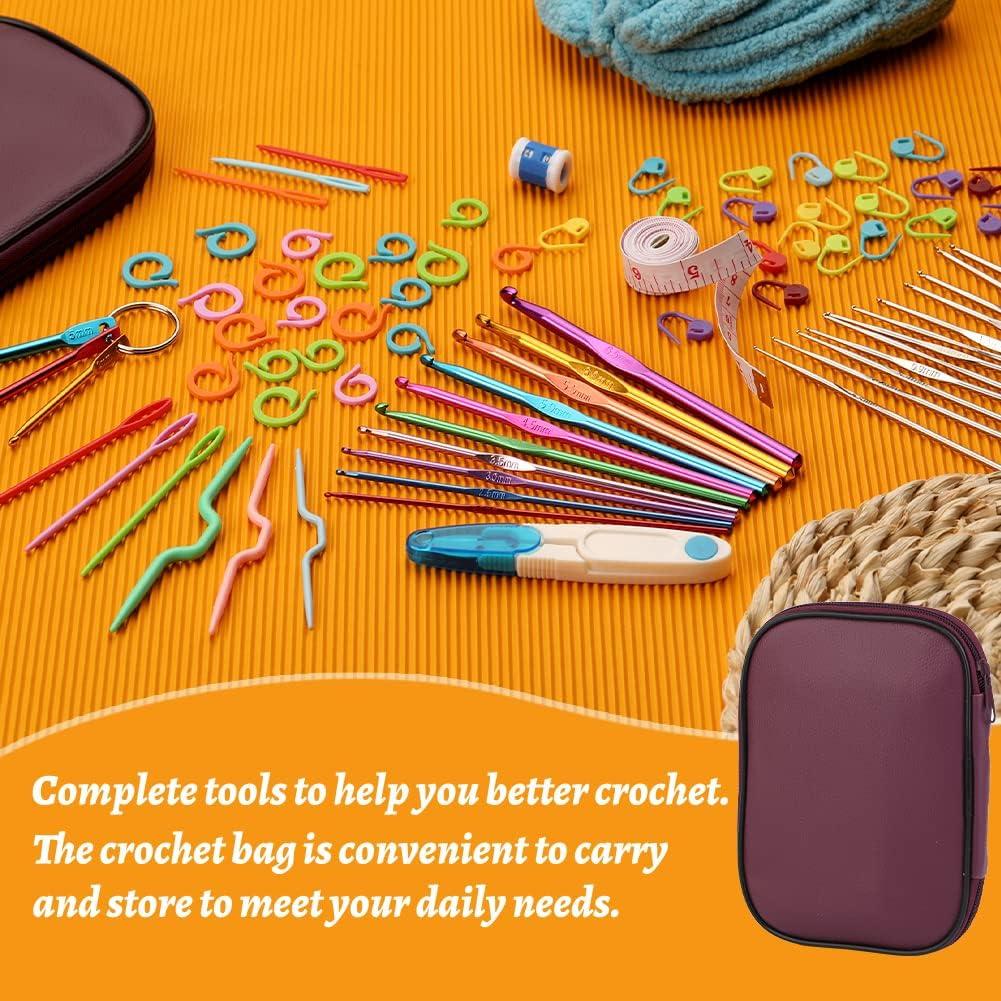 Kit de Ganchillos Ergonómico Zlulary 86 Piezas con Accesorios