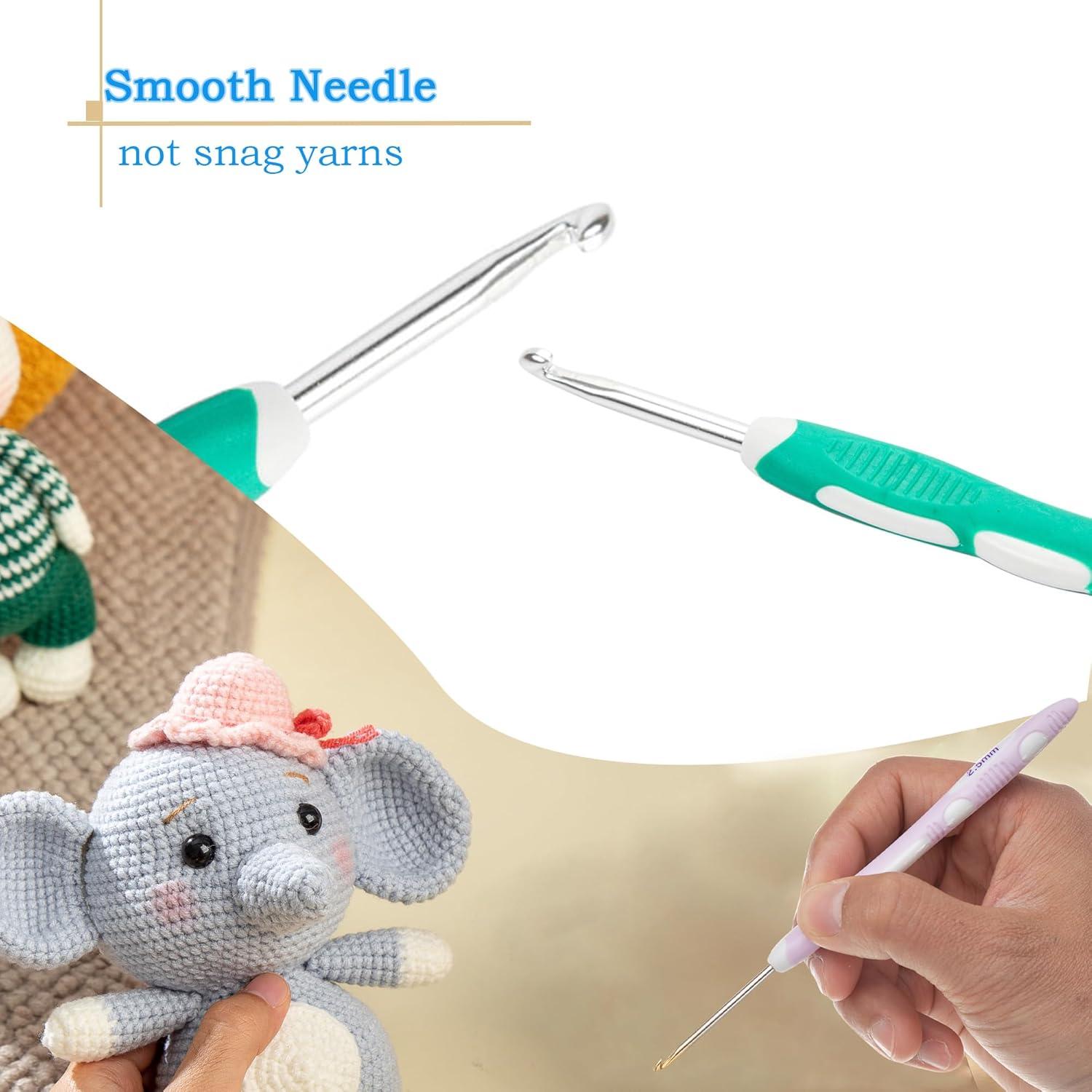 Juego de Ganchillos Ergonómicos Ryhiac 9 Piezas 2.0mm-6.0mm