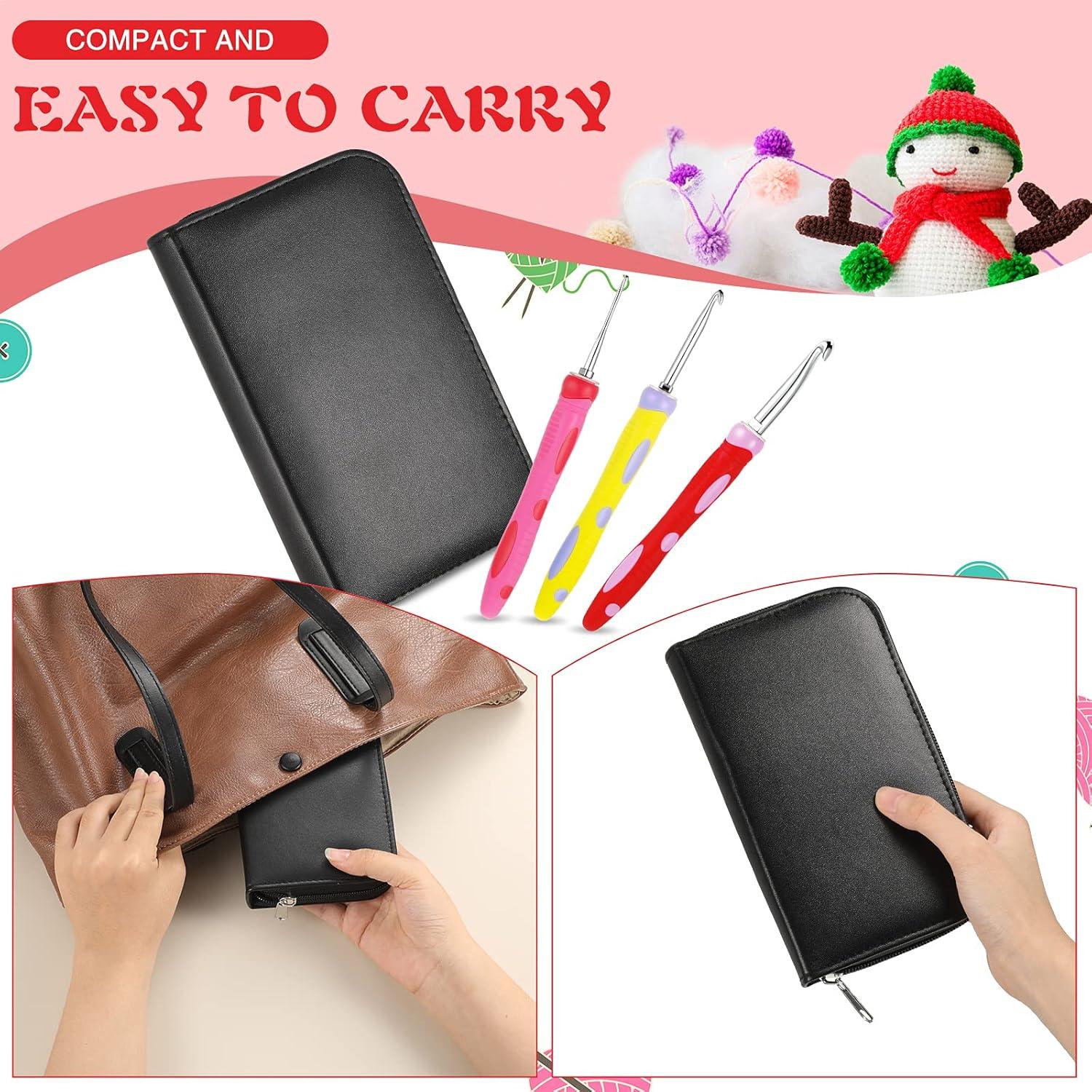 Juego de Ganchillos Intercambiables WILLBOND 12 Tamaños 2-8 mm