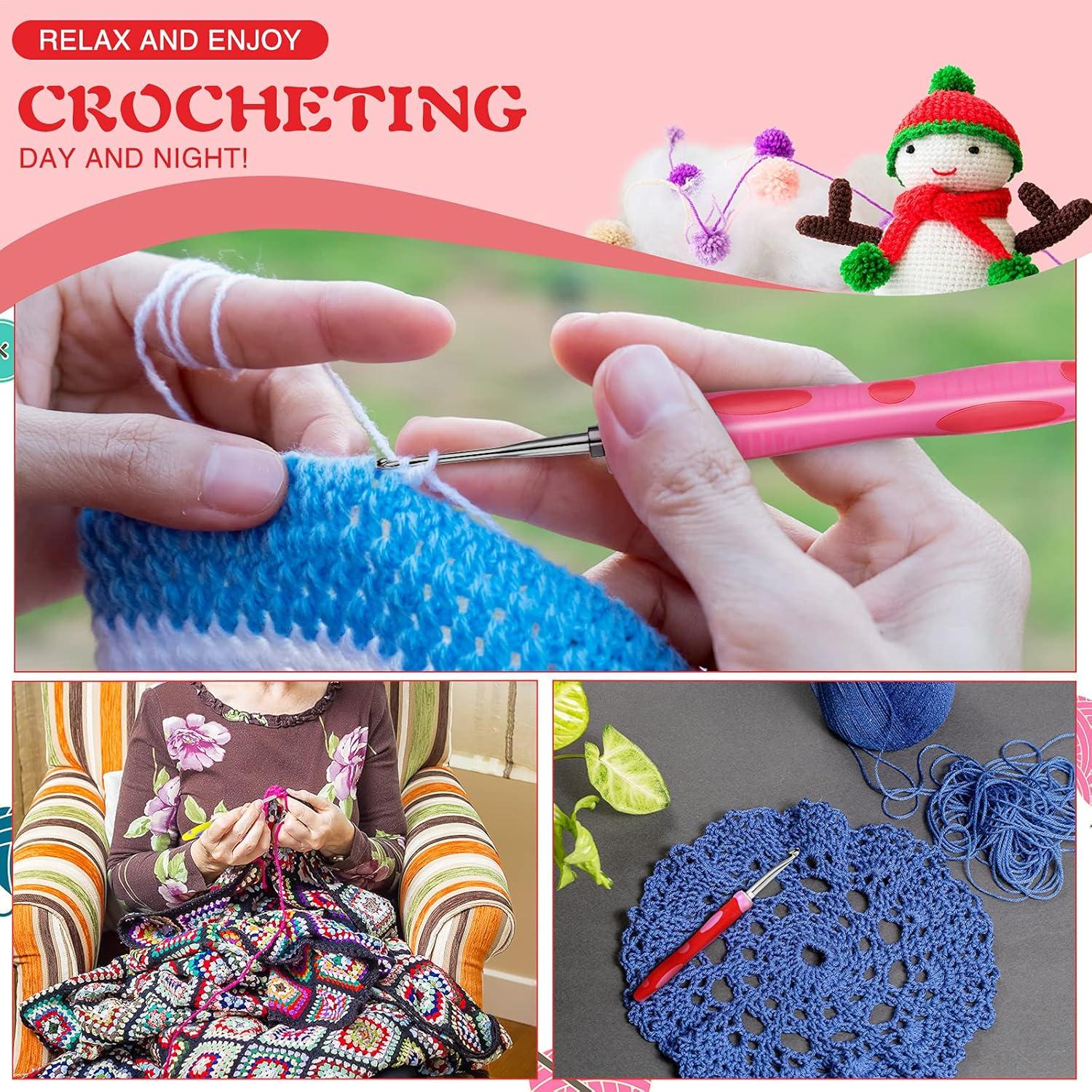 Juego de Ganchillos Intercambiables WILLBOND 12 Tamaños 2-8 mm