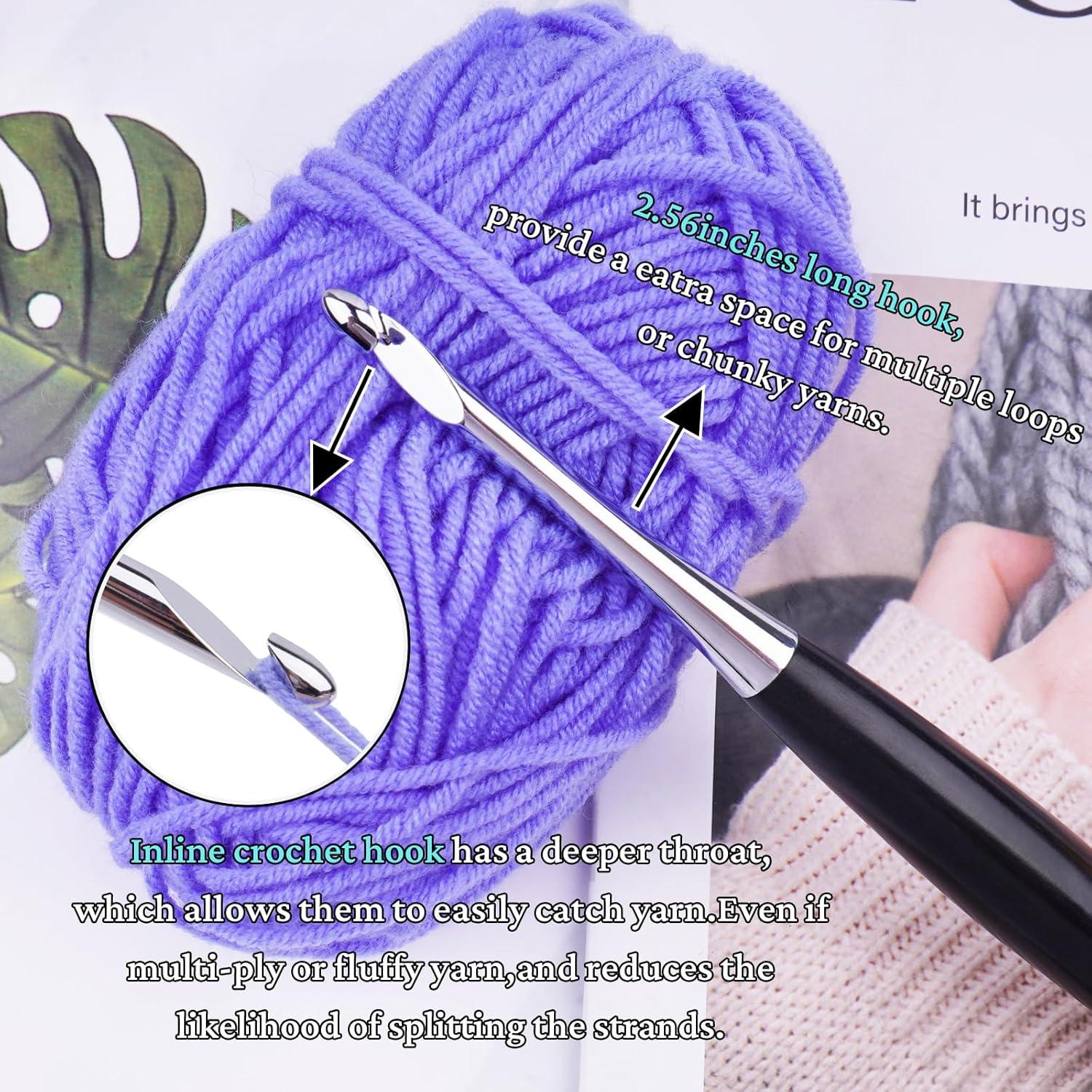 Juego de Ganchos de Crochet Hobekoee 9 Piezas 3.5mm a 8mm