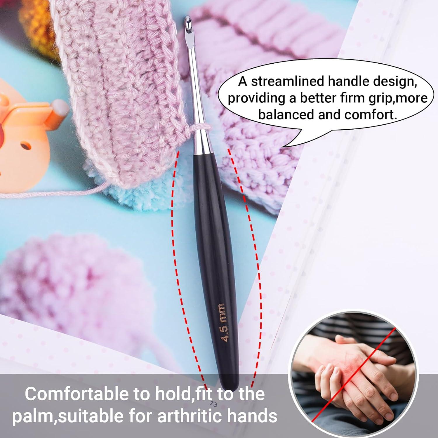 Juego de Ganchos de Crochet Hobekoee 9 Piezas 3.5mm a 8mm