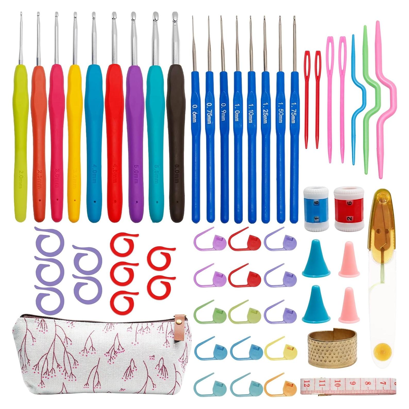 Kit de Ganchillos Ergonómicos 58 Piezas GANBDONGH