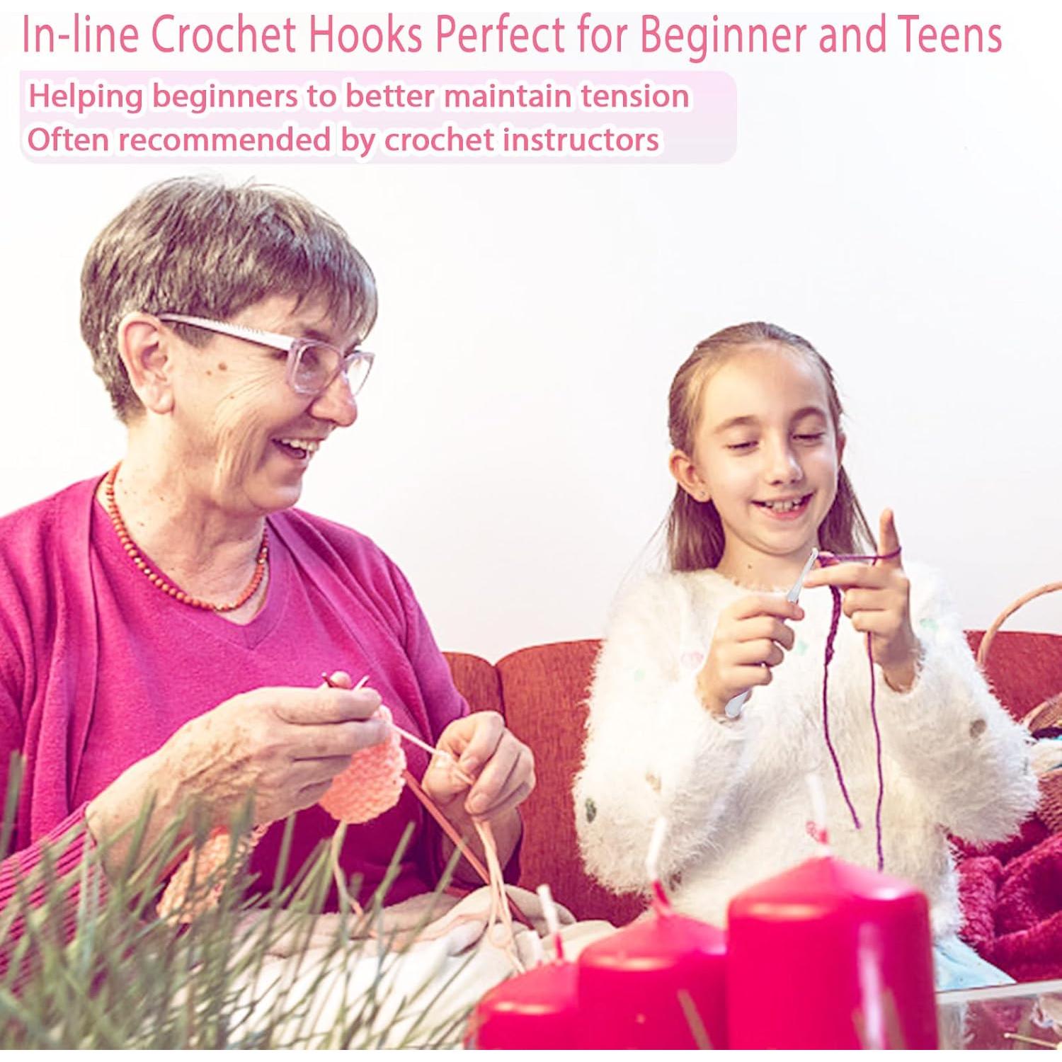 Juego de Ganchillos Ergonomicos Katech 8 Pcs 2.5mm-6mm