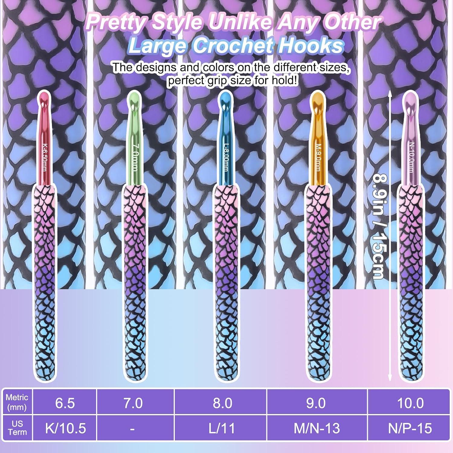 Juego de Ganchillos Coopay 6.5mm a 10mm con Agarre Ergonómico