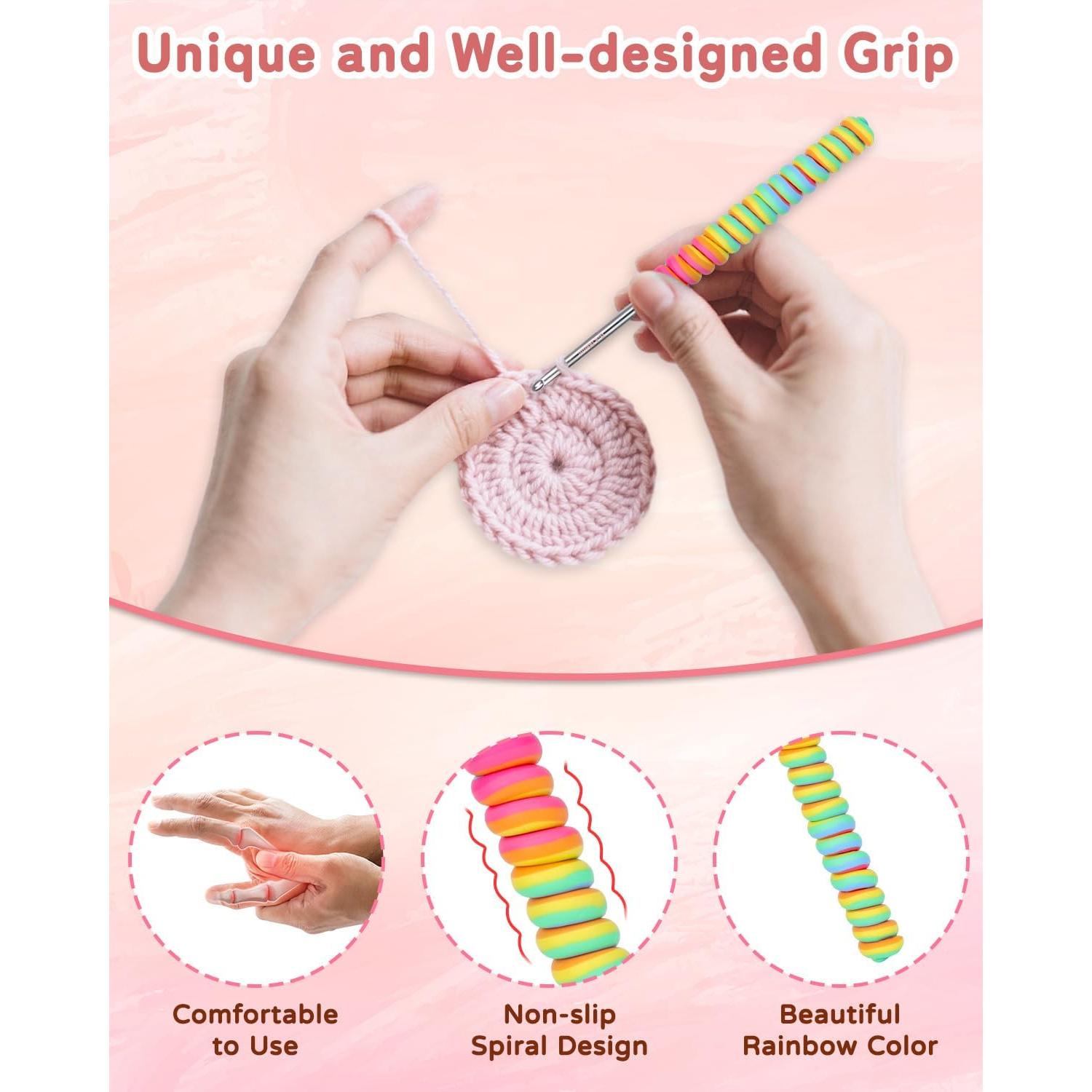 Juego de Ganchillos Grandes Coopay 6.5-10mm Antideslizante