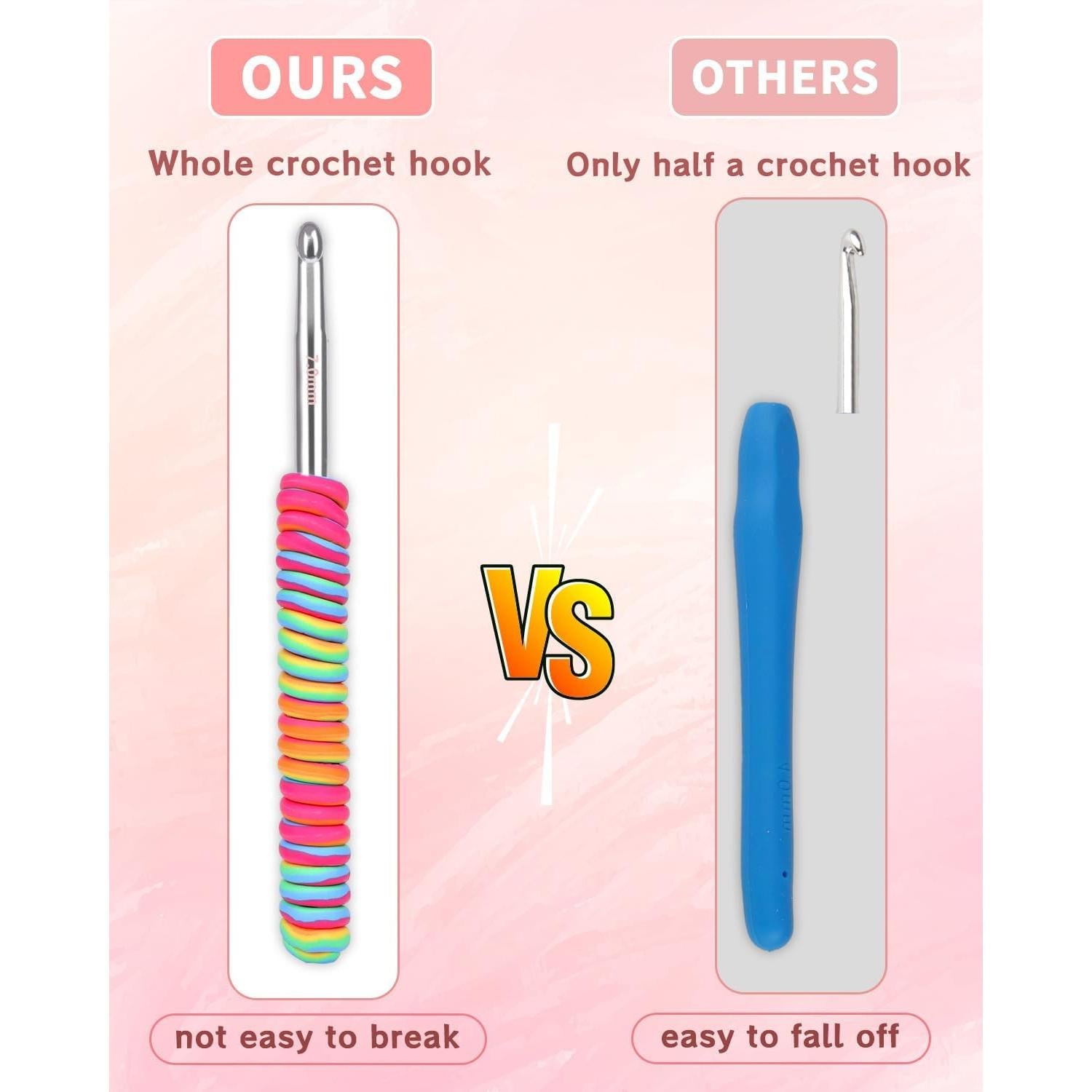 Juego de Ganchillos Grandes Coopay 6.5-10mm Antideslizante