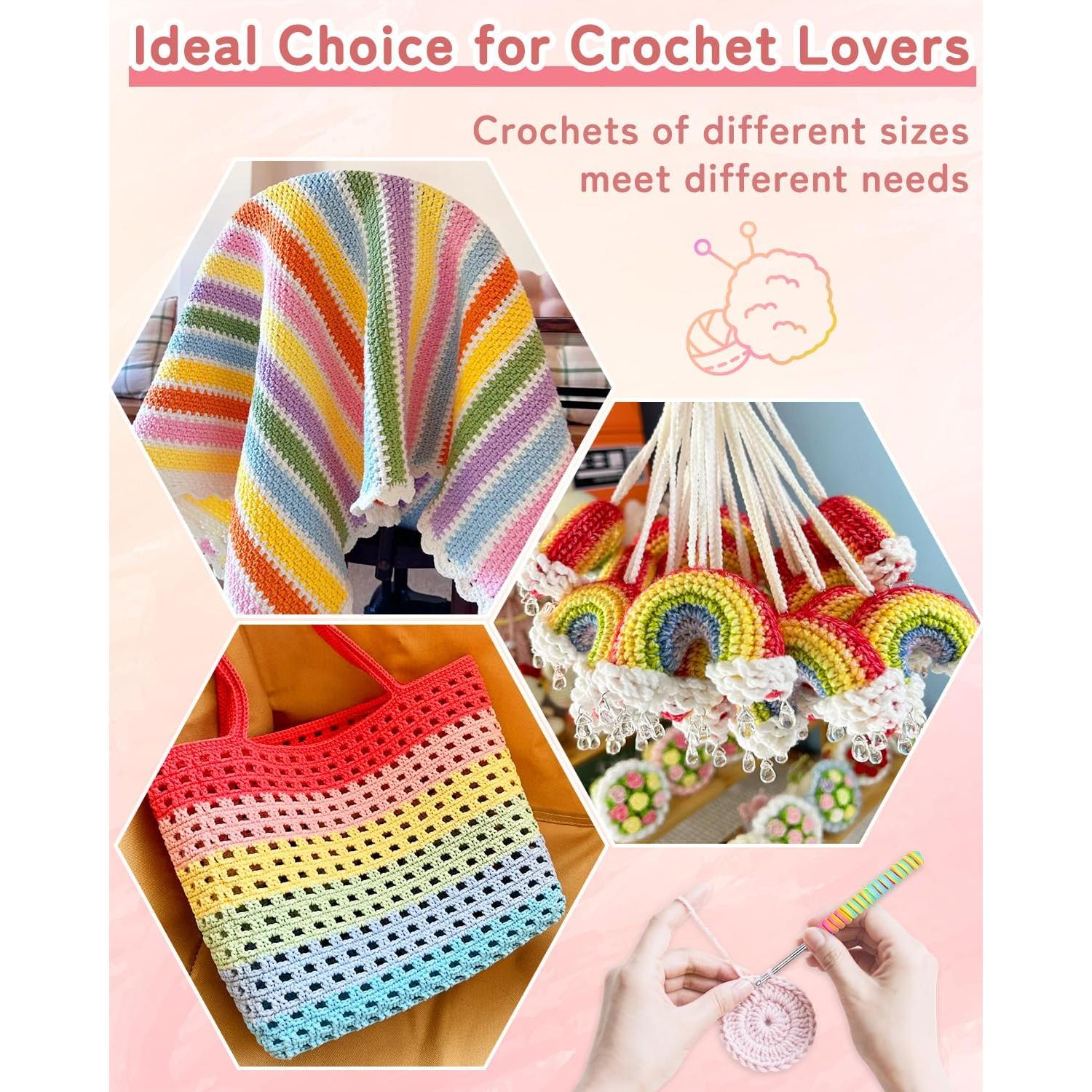 Juego de Ganchillos Grandes Coopay 6.5-10mm Antideslizante