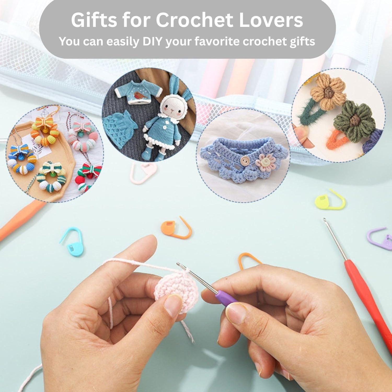 Juego de Ganchillos Ergonómicos Blingcute 50 Piezas 0.6-8mm