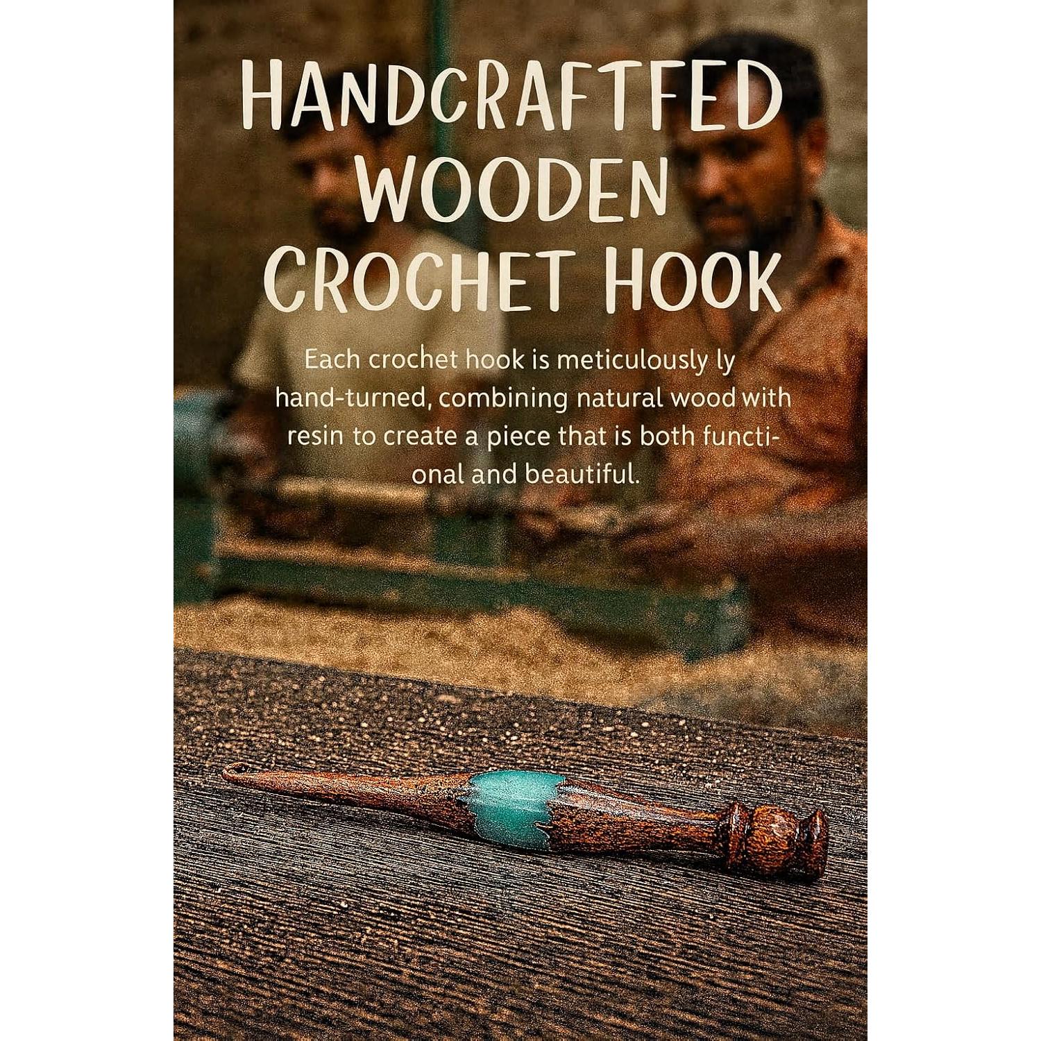 Juego de Ganchos de Crochet Azul Holandesa 5 Piezas 4.5-6.5mm