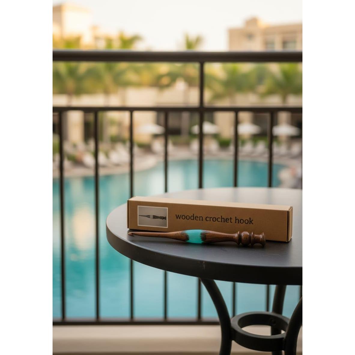 Juego de Ganchos de Crochet Azul Holandesa 5 Piezas 4.5-6.5mm