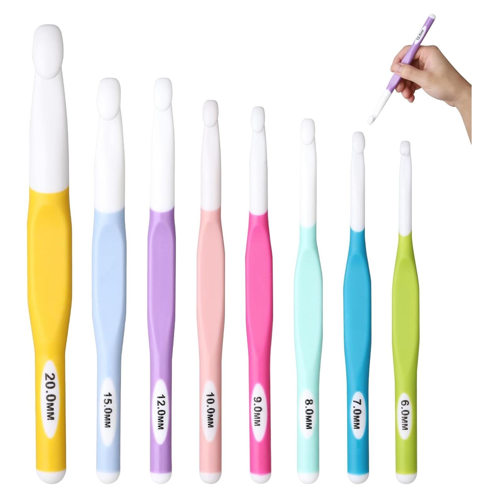 Set de Ganchos de Crochet Ergonómicos Froggod - 8 Tamaños