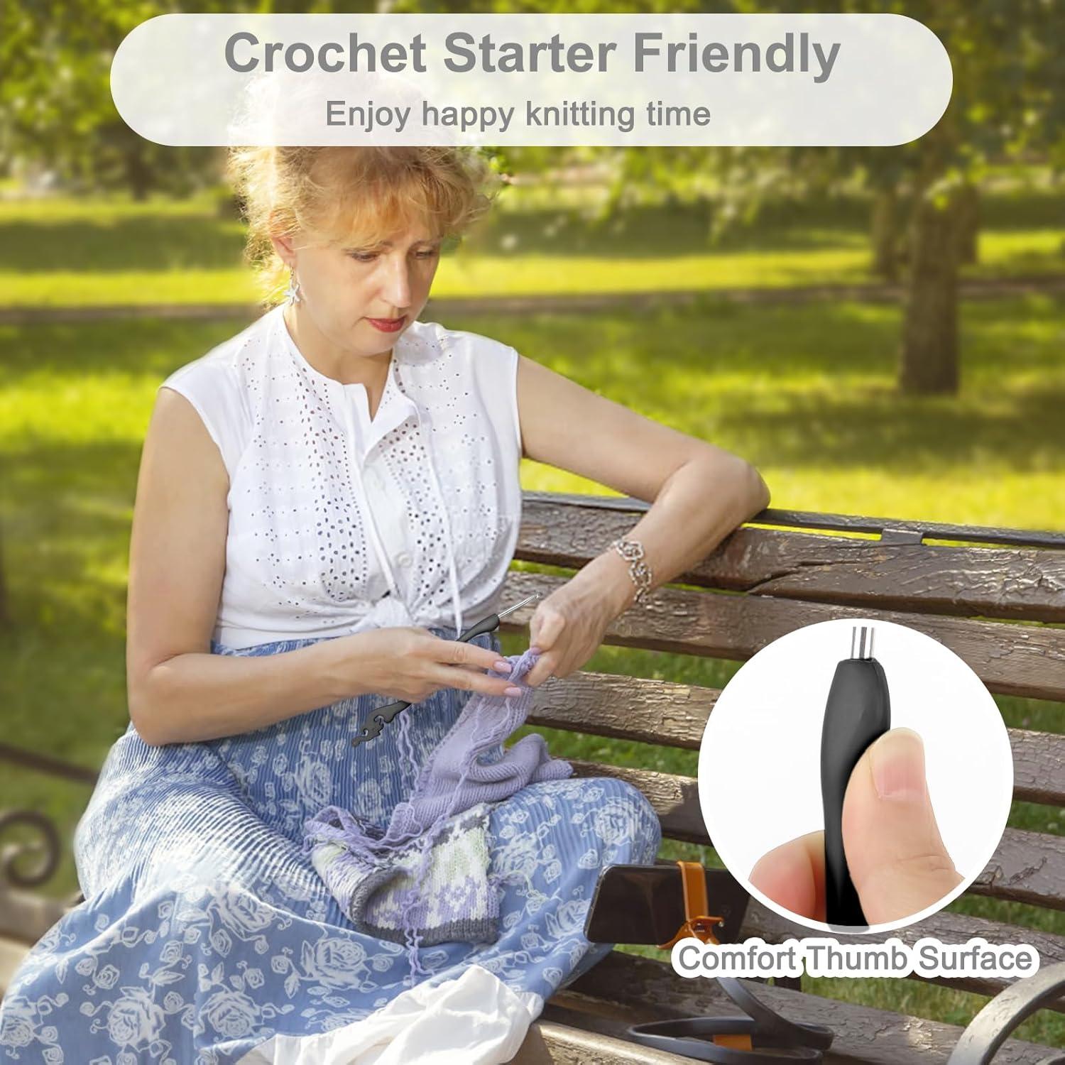 Ganchos de Crochet Katech 8 Piezas 2.5mm a 6.0mm Ergonomicos