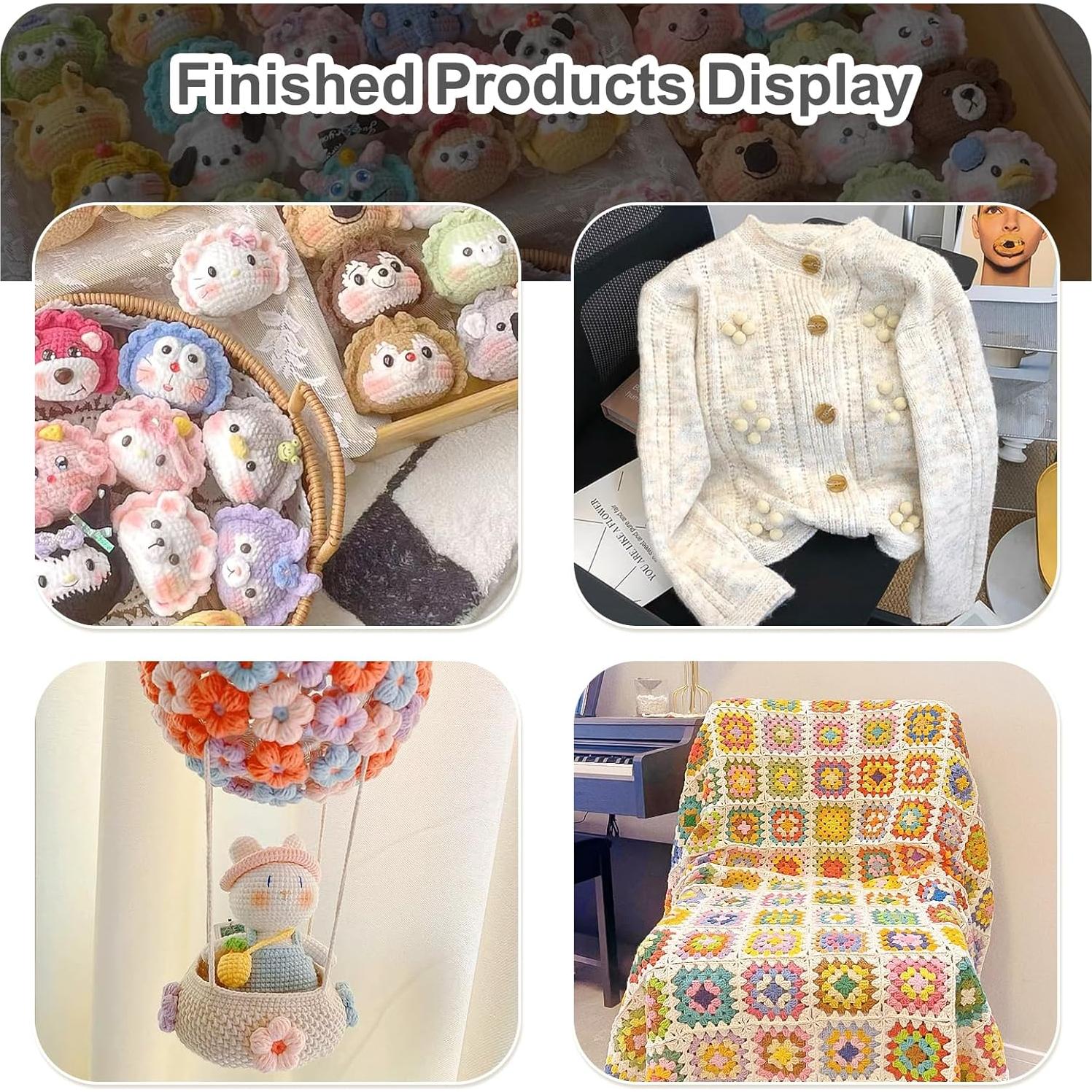 Ganchos de Crochet Katech 8 Piezas 2.5mm a 6.0mm Ergonomicos