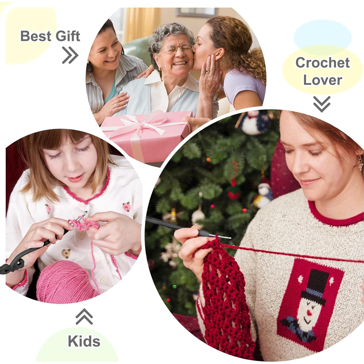 Ganchos de Crochet Katech 8 Piezas 2.5mm a 6.0mm Ergonomicos