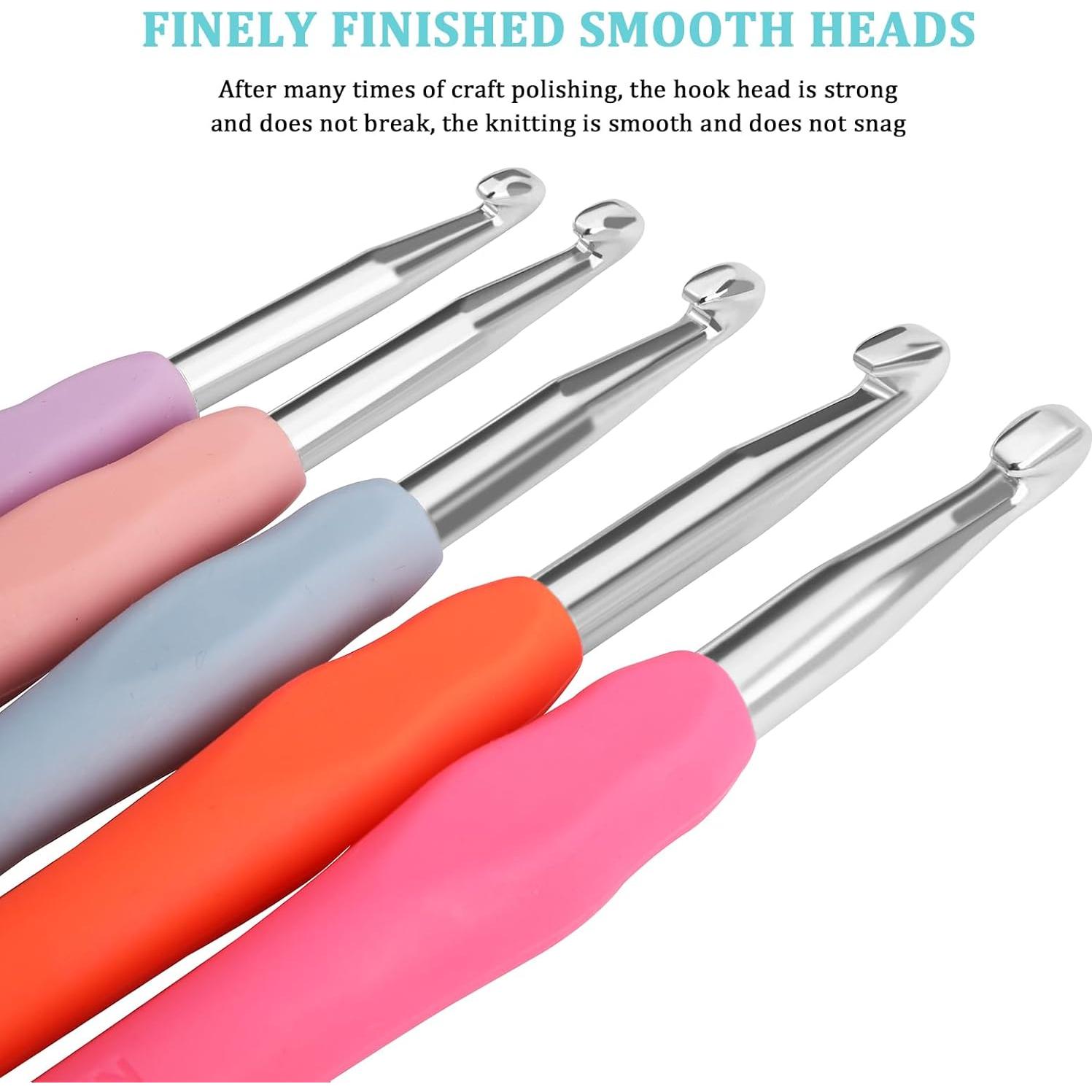 Kit de Ganchillos Ergonómicos KOKNIT 6.5 a 10 mm con Estuche