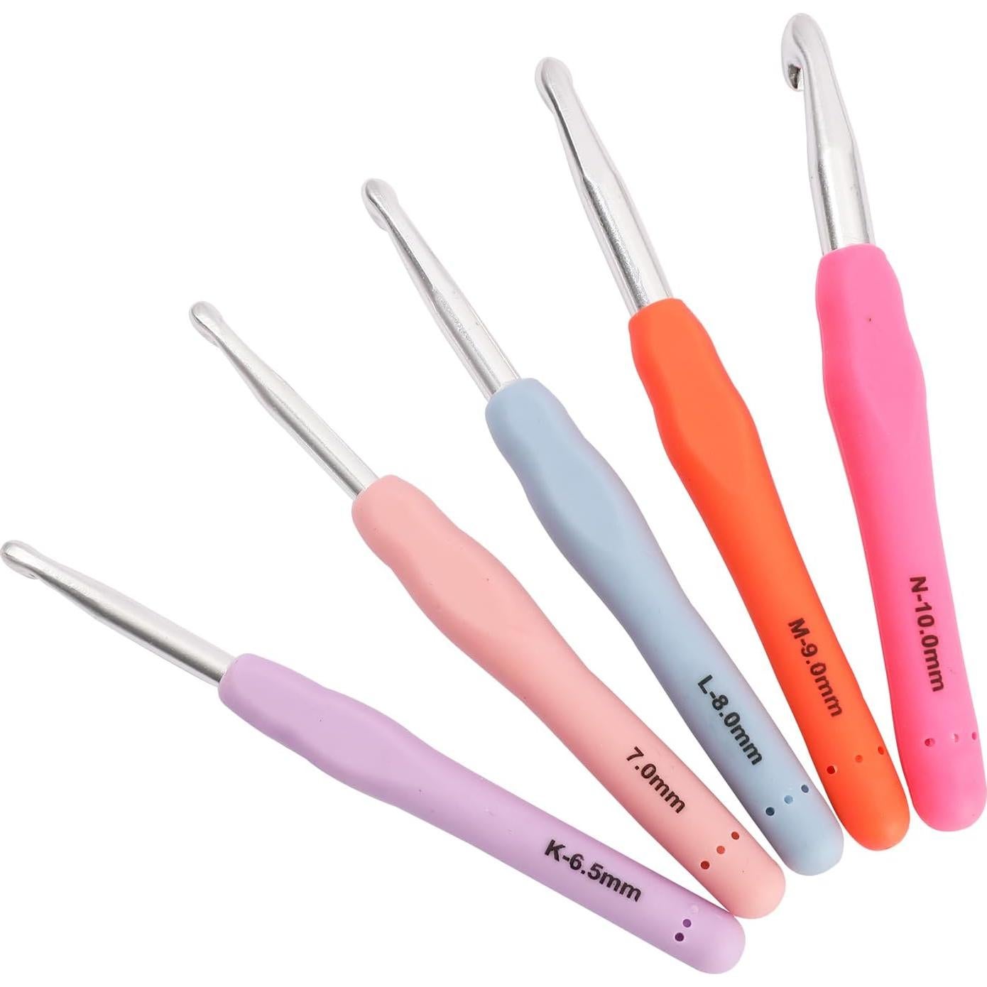 Kit de Ganchillos Ergonómicos KOKNIT 6.5 a 10 mm con Estuche