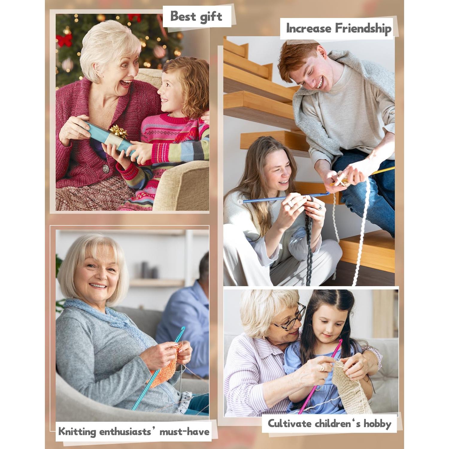 Juego de Ganchillos Tunecinos Katech 8 Piezas 6.5-11mm