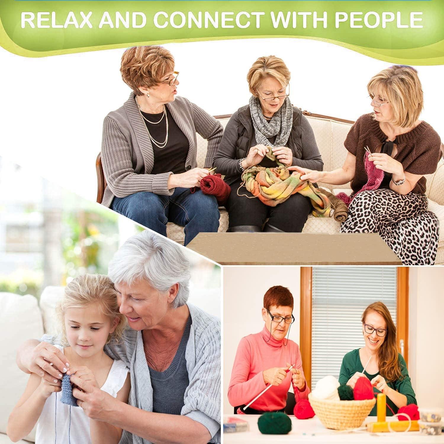 Conjunto de Ganchos de Crochet Mdoker 12-25mm Madera Jumbo