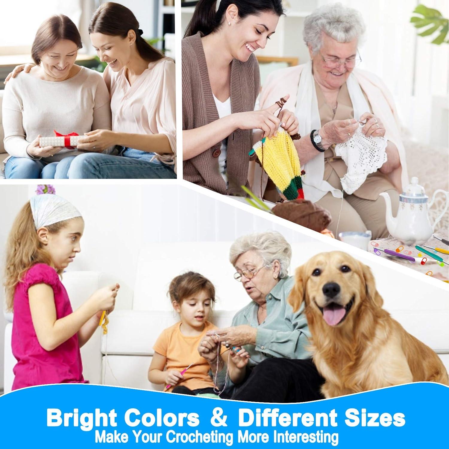 Ganchos de Crochet Ergonómicos Vodiye 4mm Set Profesional