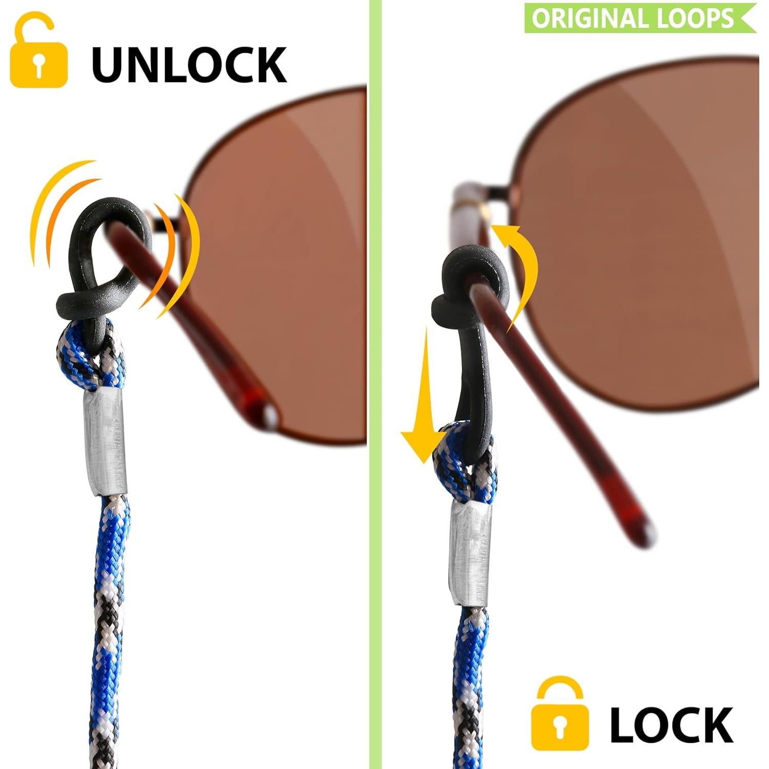 Soporte de Cuerda para Gafas Sigonna - Ajustable y Antideslizante