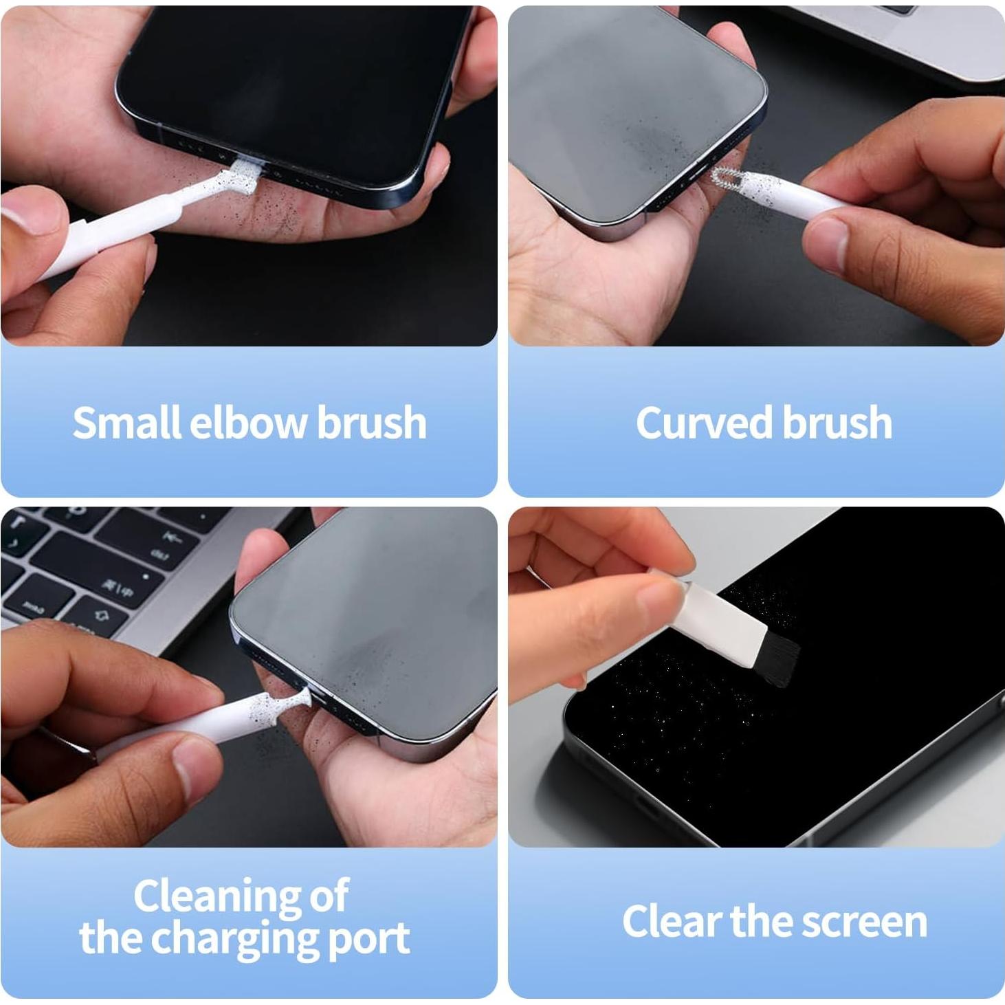 Kit de limpieza para teléfonos Stjiatu CK03 con adaptadores USB