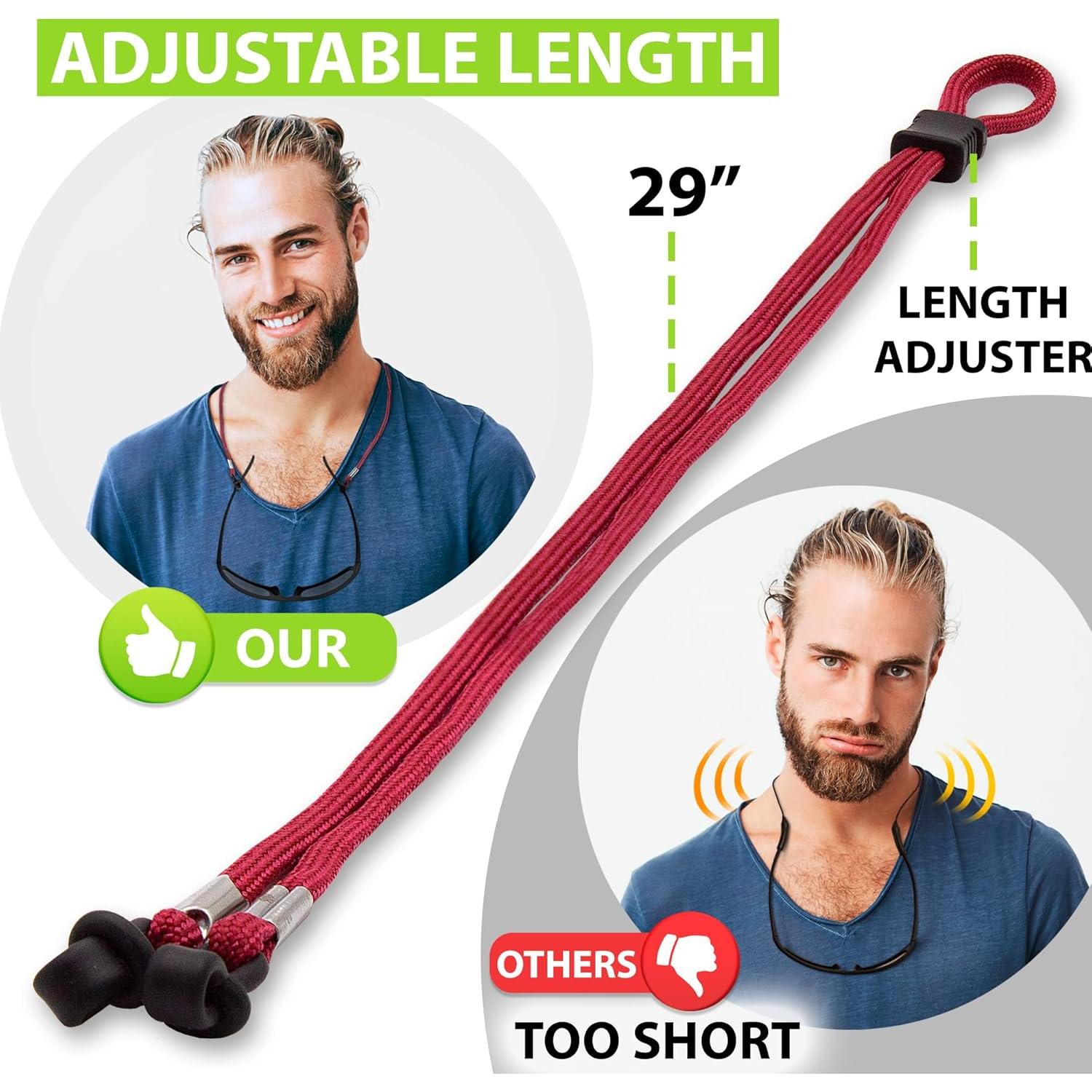 Soporte de Cuerda para Gafas Sigonna - Ajustable y Antideslizante