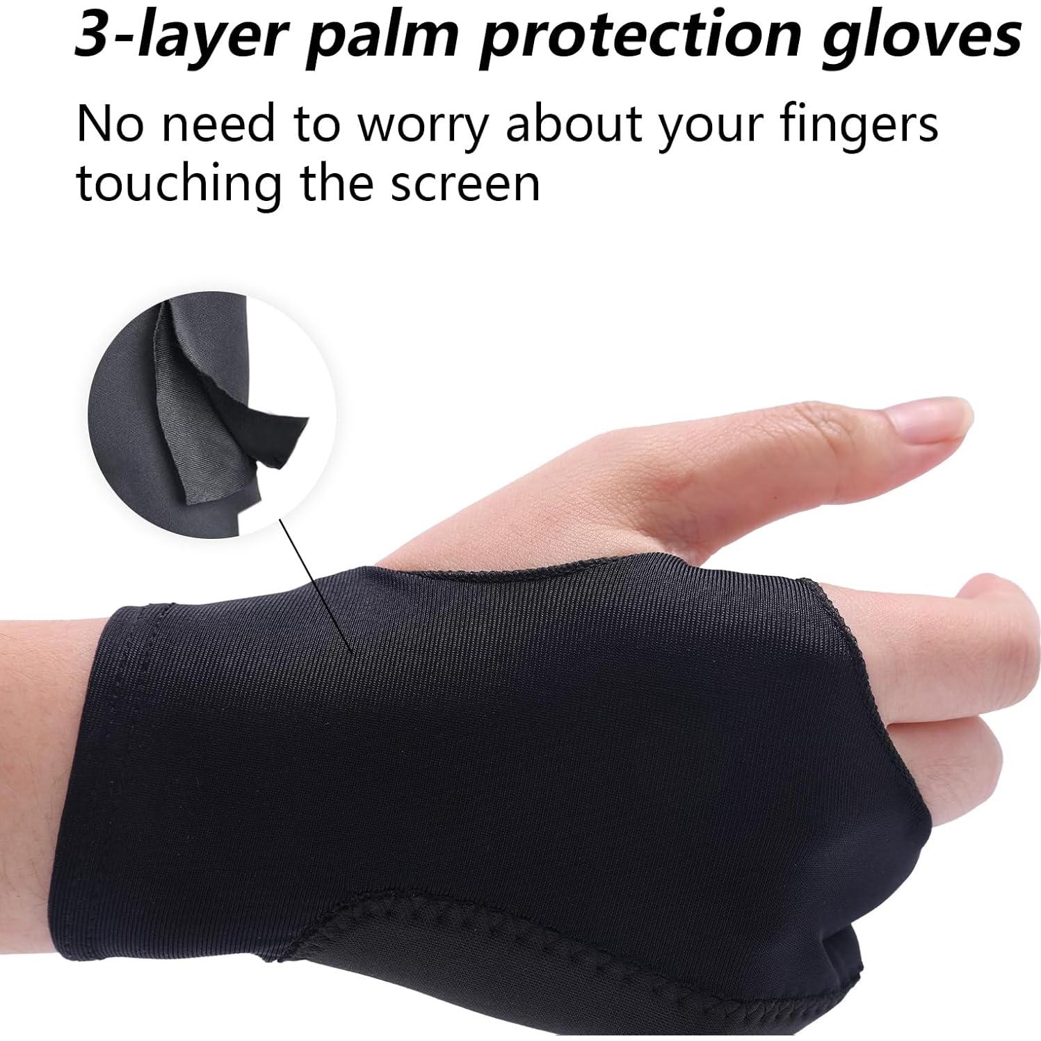 Guante de Dibujo Digital Mikovivi para Artistas - Negro