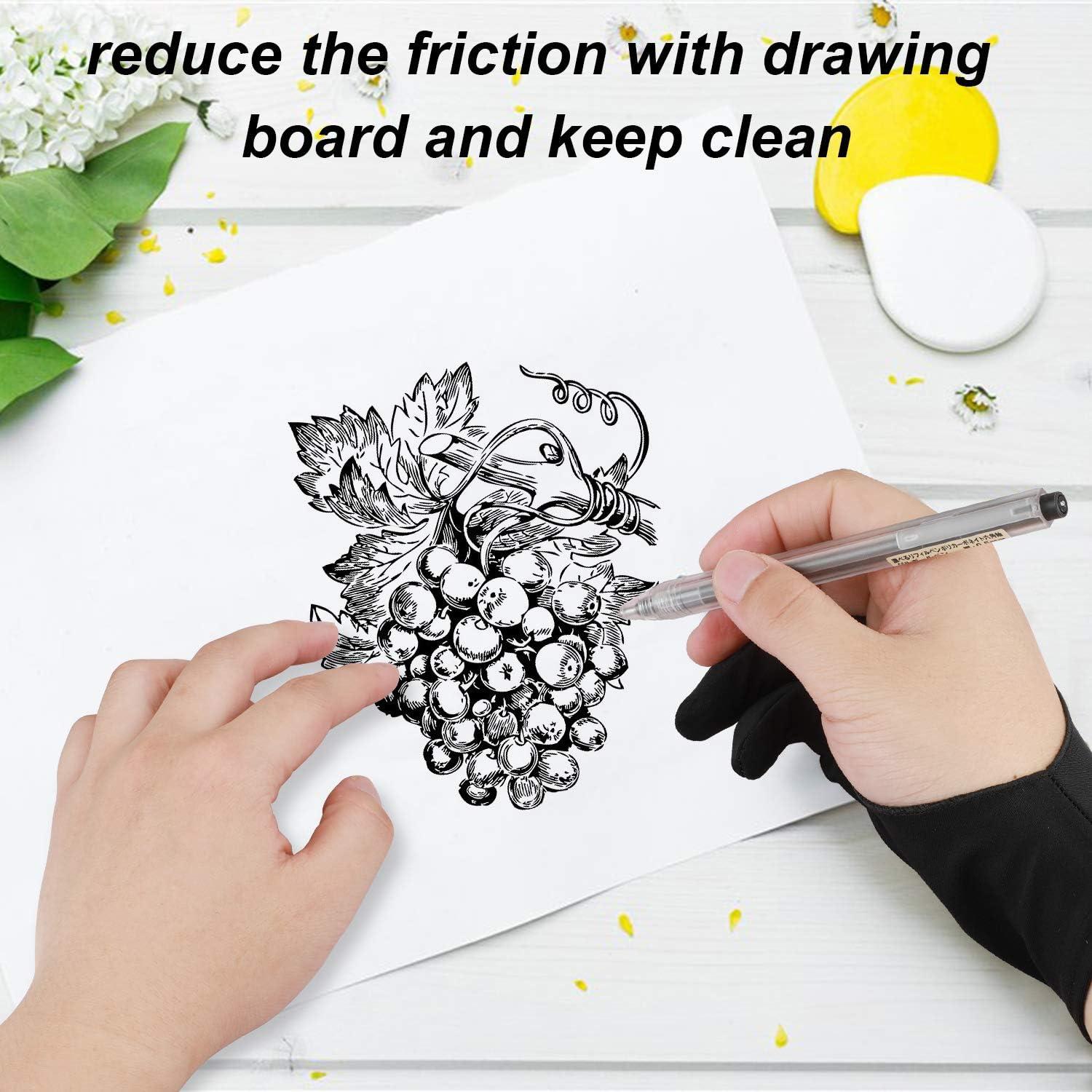 Guantes de Dibujo Bioamy 2 Dedos Talla M y L para Artistas