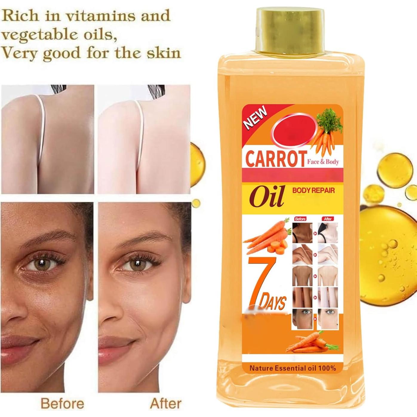 Aceite de Zanahoria Orgánico 200ml - Hidratante Facial y Corporal