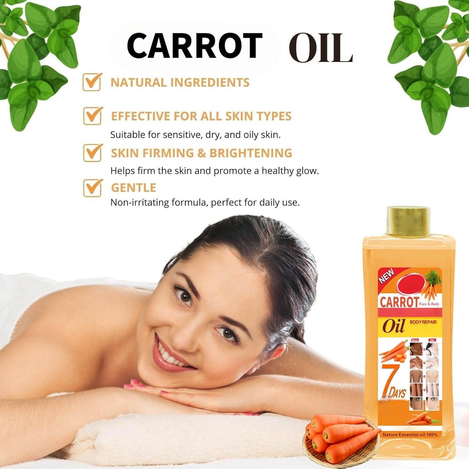 Aceite de Zanahoria Orgánico 200ml - Hidratante Facial y Corporal