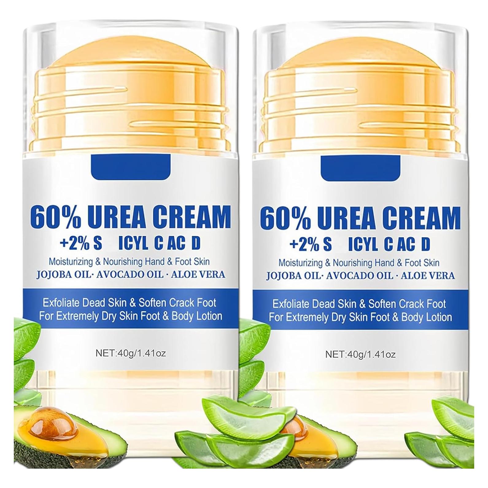 Set de Crema Hidratante para Pies y Manos 60% Urea 2 Piezas