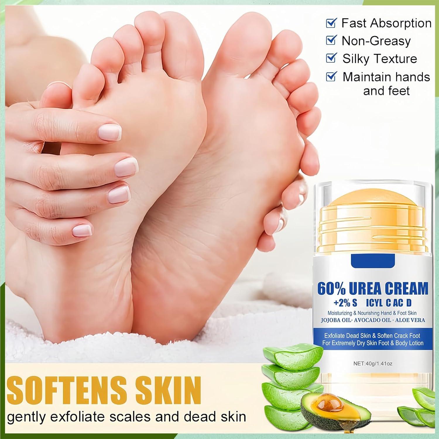 Set de Crema Hidratante para Pies y Manos 60% Urea 2 Piezas