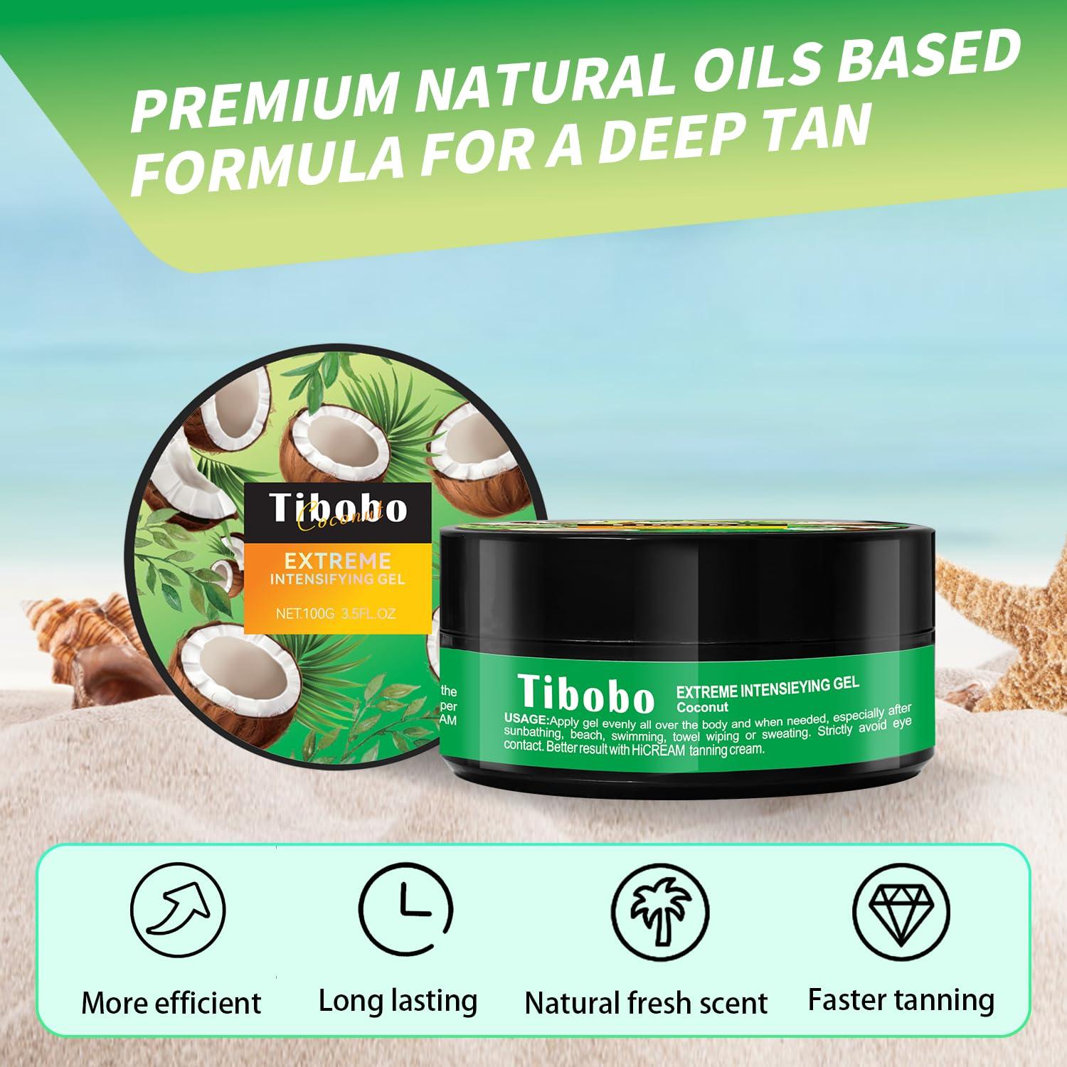 Gel Bronceador Intensivo Tibobo 103.5 ml Aroma Coco Tropical