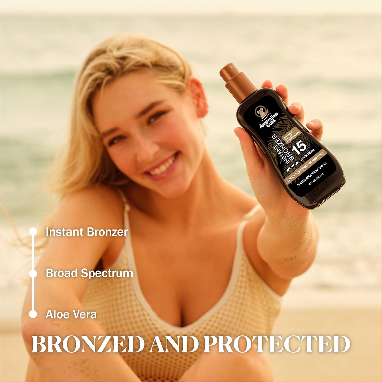 Protector Solar en Spray Gel Australian Gold SPF 15 226g