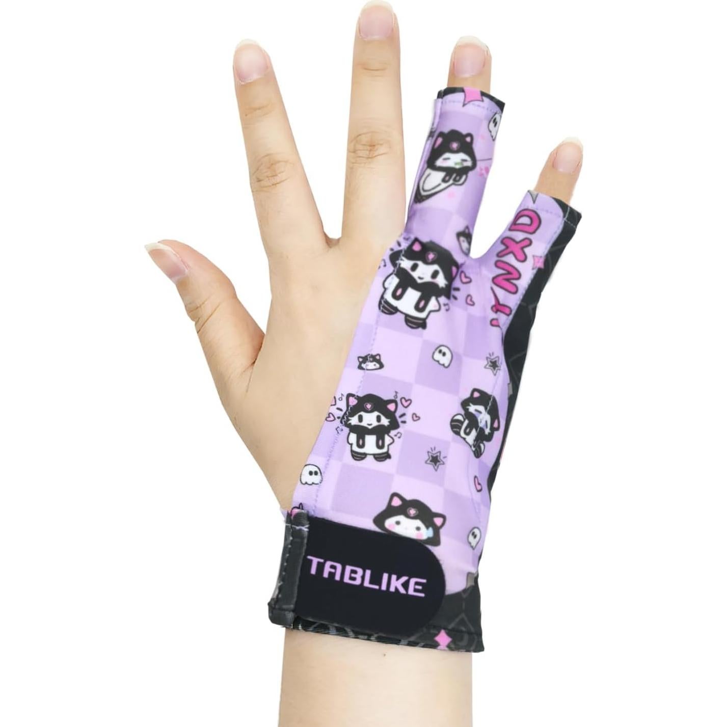 Guante de Dibujo Digital TABLIKE Talla M Púrpura 3 Capas