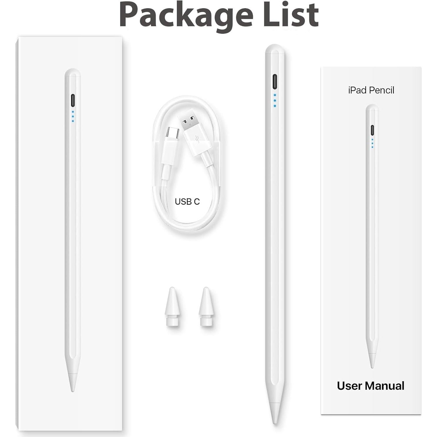 Lápiz Stylus para iPad 2018-2024 Pocamax Carga Rápida