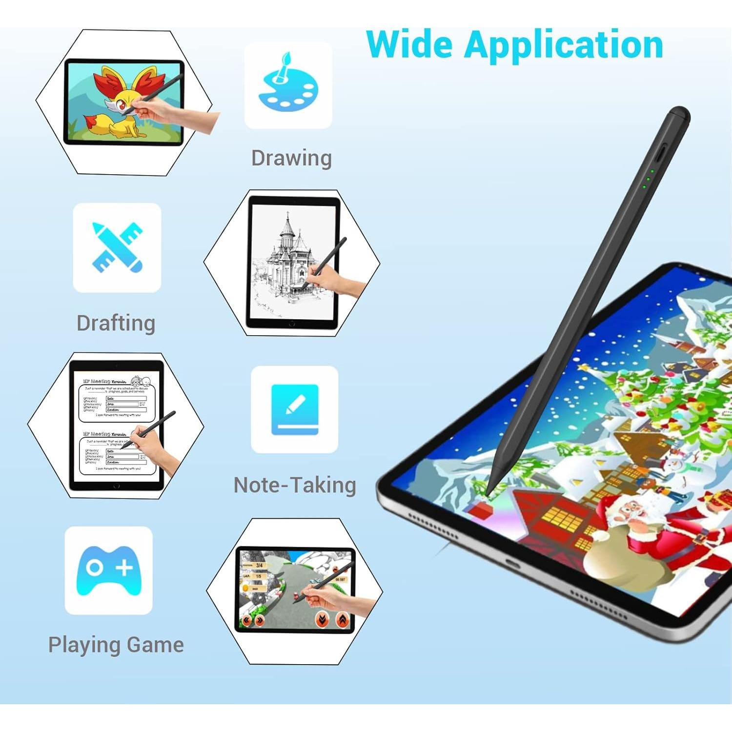 Lápiz Stylus Aorunkry para iPad 2018-2025, Rechazo de Palma