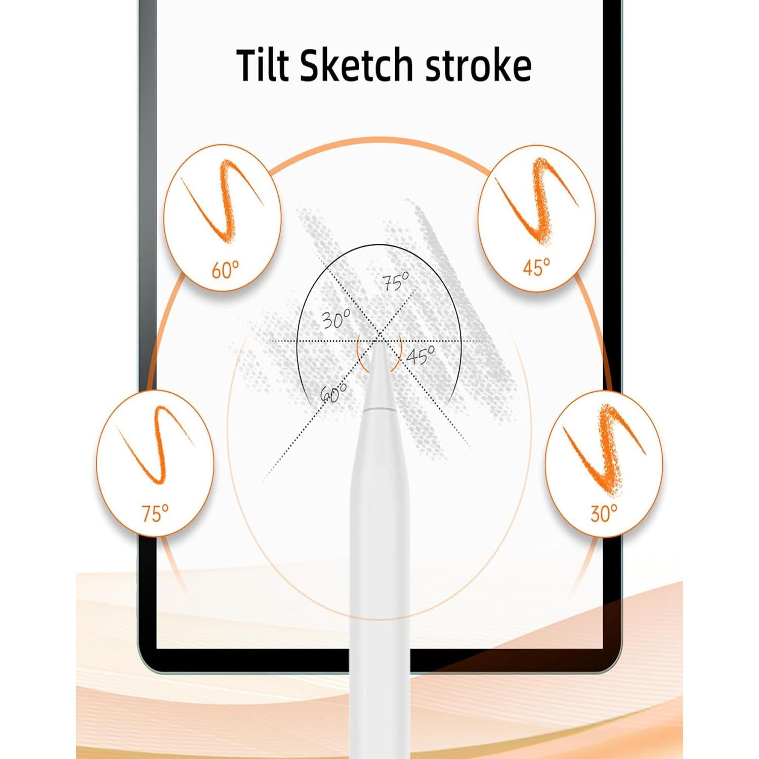 Lápiz Stylus Uogic para iPad con Rechazo de Palma - Blanco
