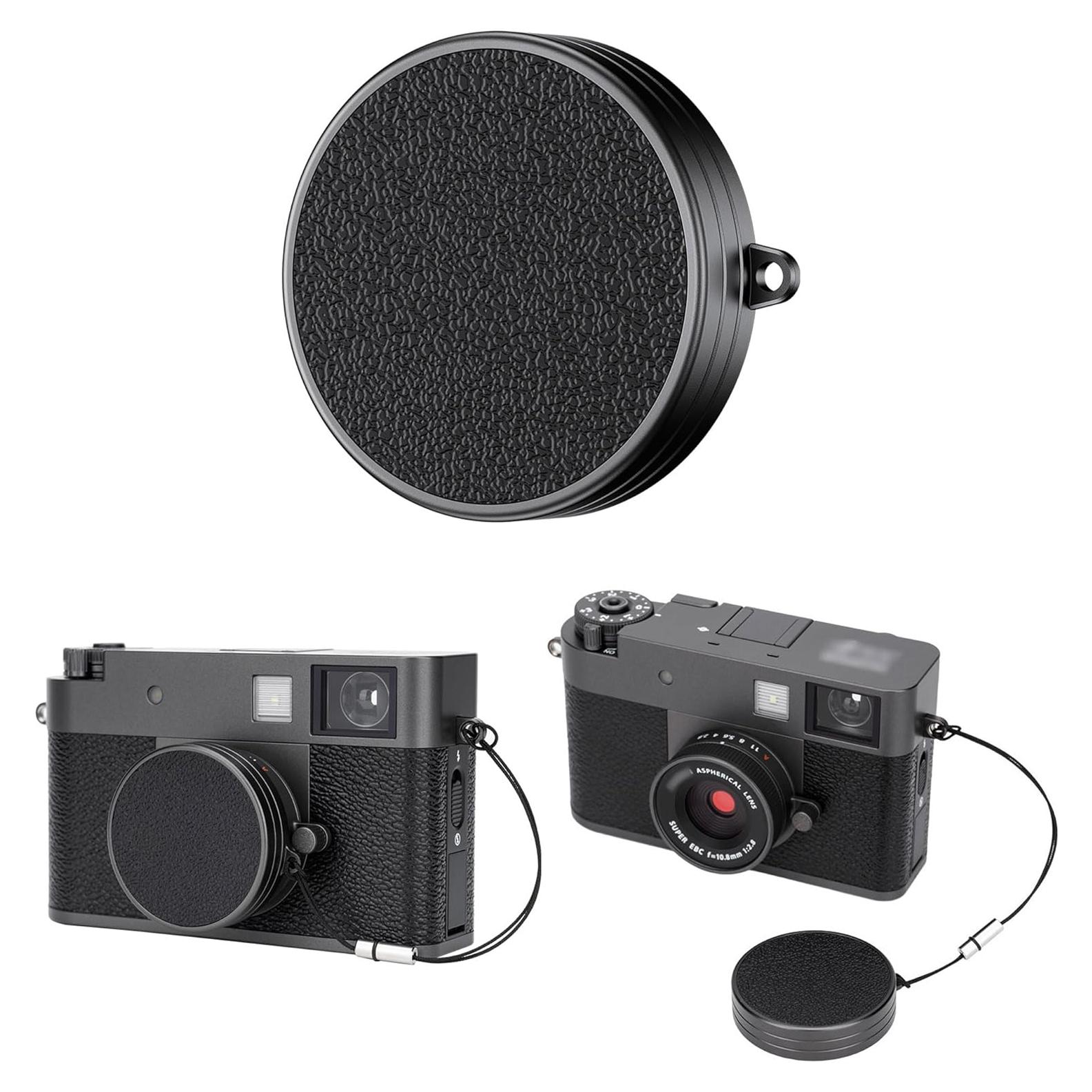 Cubierta de lente JJC para cámara Fujifilm X Half, gris