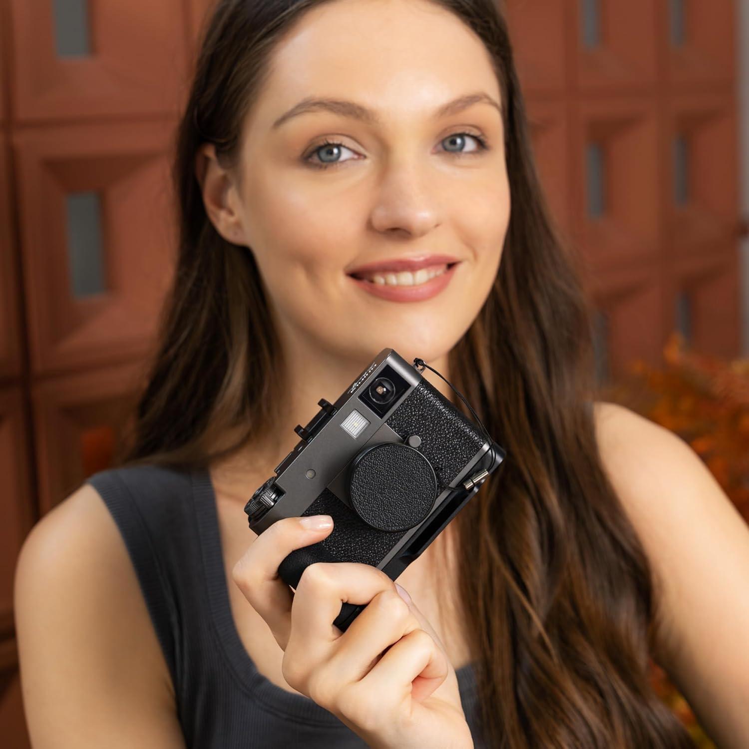 Cubierta de lente JJC para cámara Fujifilm X Half, gris