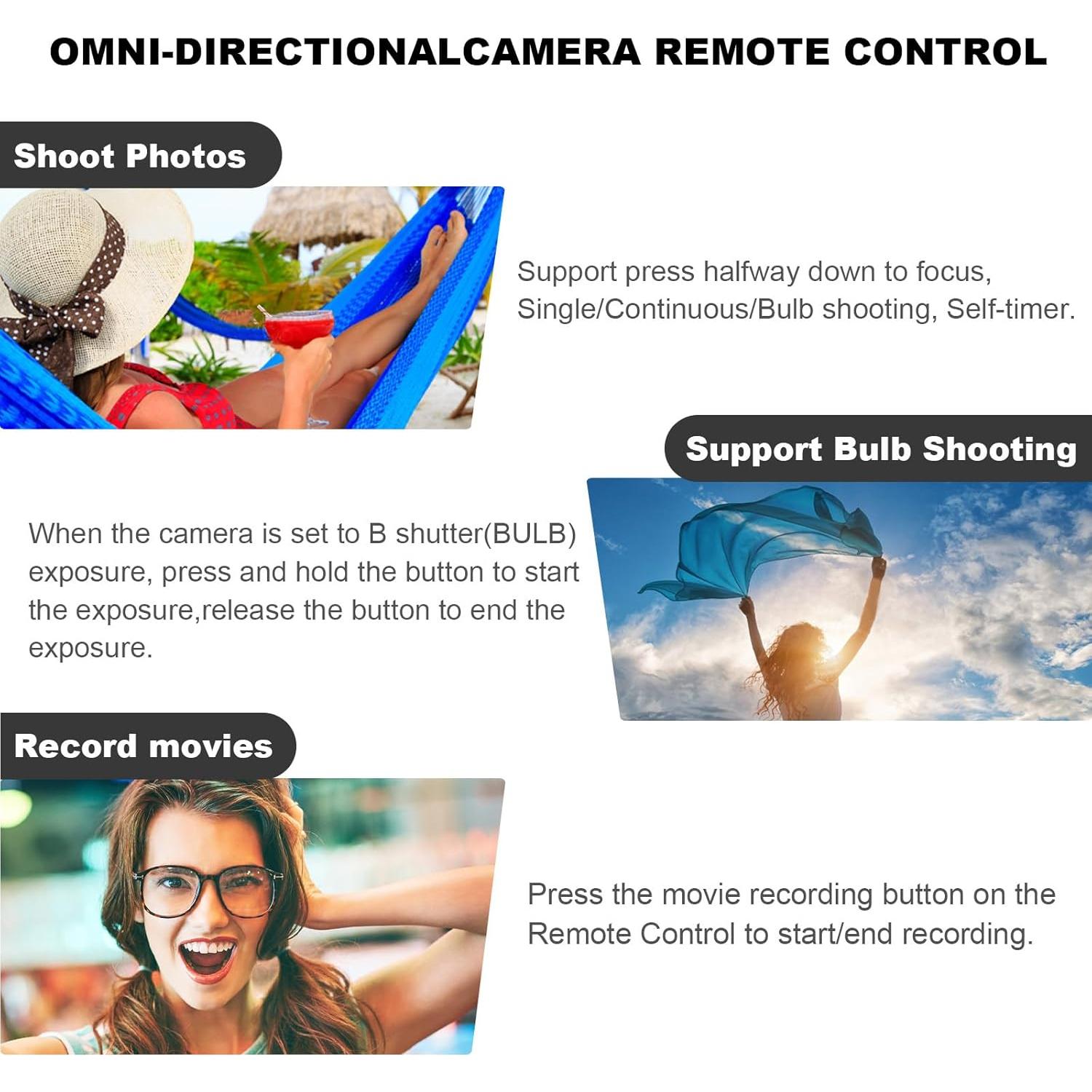 Control Remoto Inalámbrico AODELAN para Fujifilm con Pantalla OLED