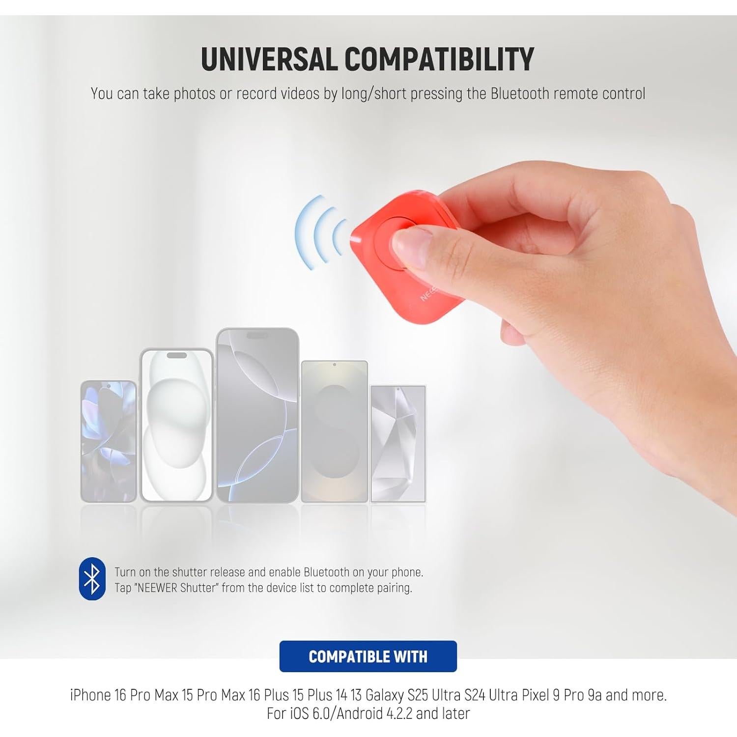 Control Remoto Inalámbrico Bluetooth NEEWER RT116 para Cámara