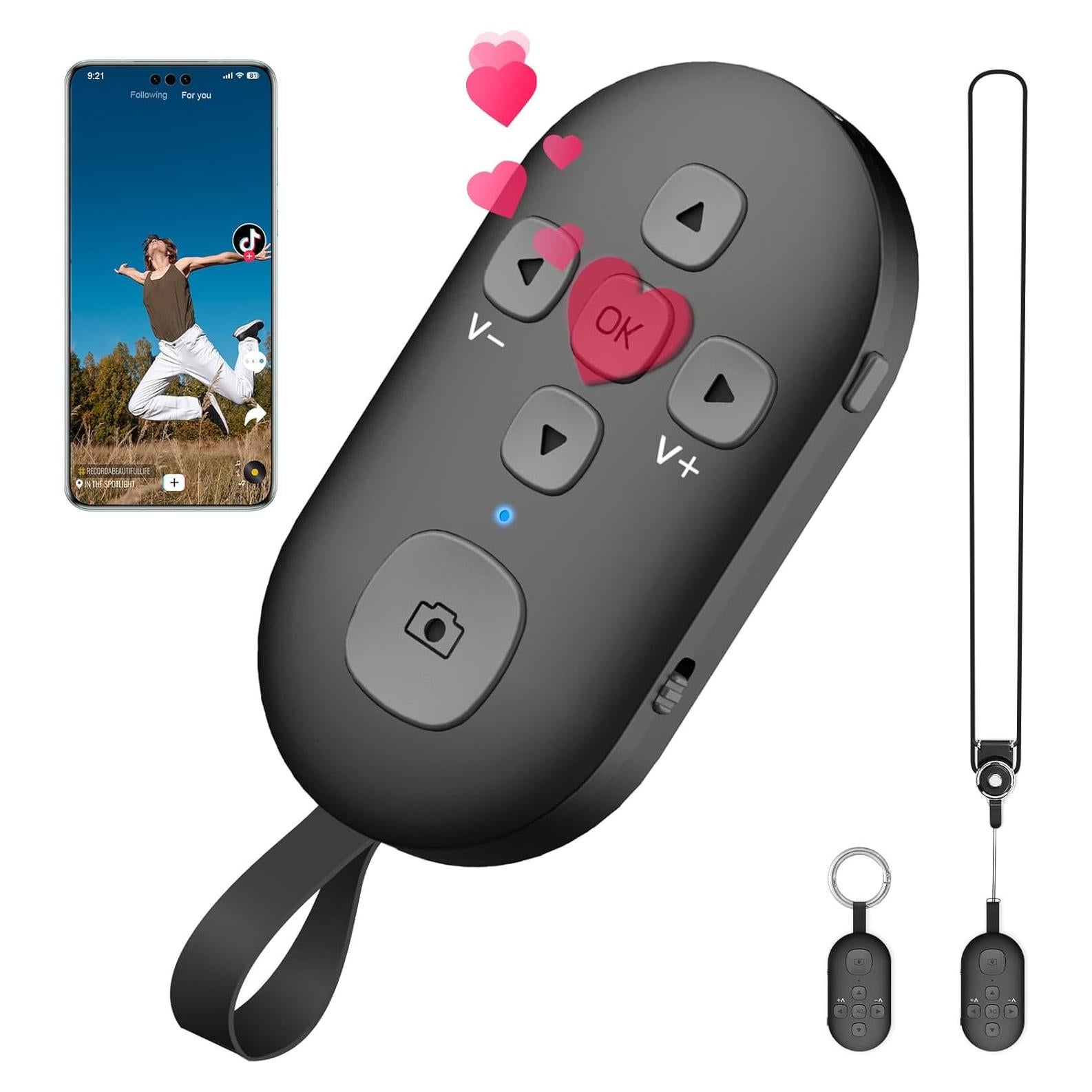 Control Remoto Bluetooth SEANCHEER R1 para TikTok y Kindle