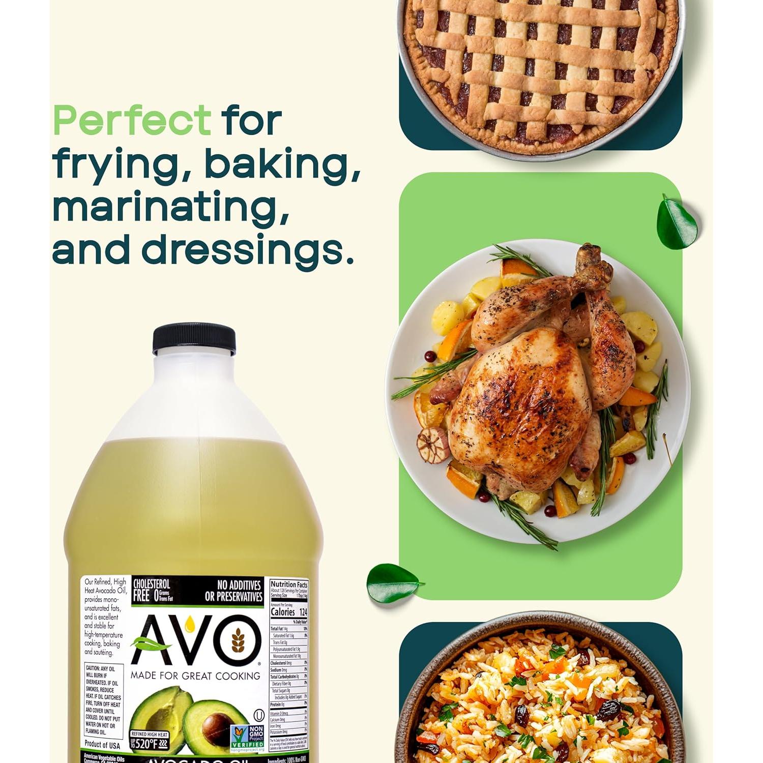 Aceite de Aguacate AVO No OGM 1.89 L Sin Conservantes