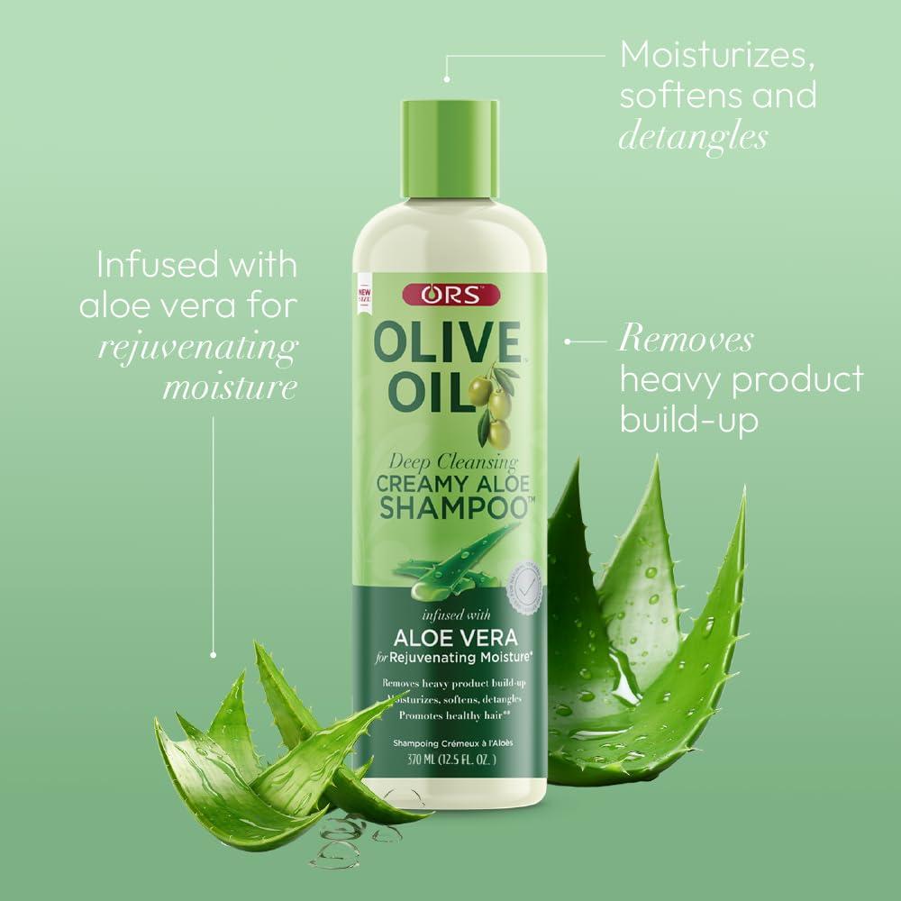 Champú Cremoso ORS Aloe Vera y Aceite de Oliva 354ml