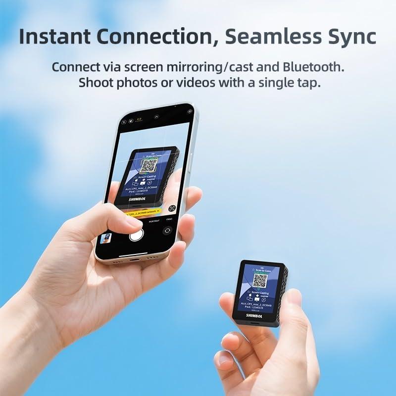 Monitor Selfie Inalámbrico Shimbol CP5 Mini 2 HD 2.4" Negro