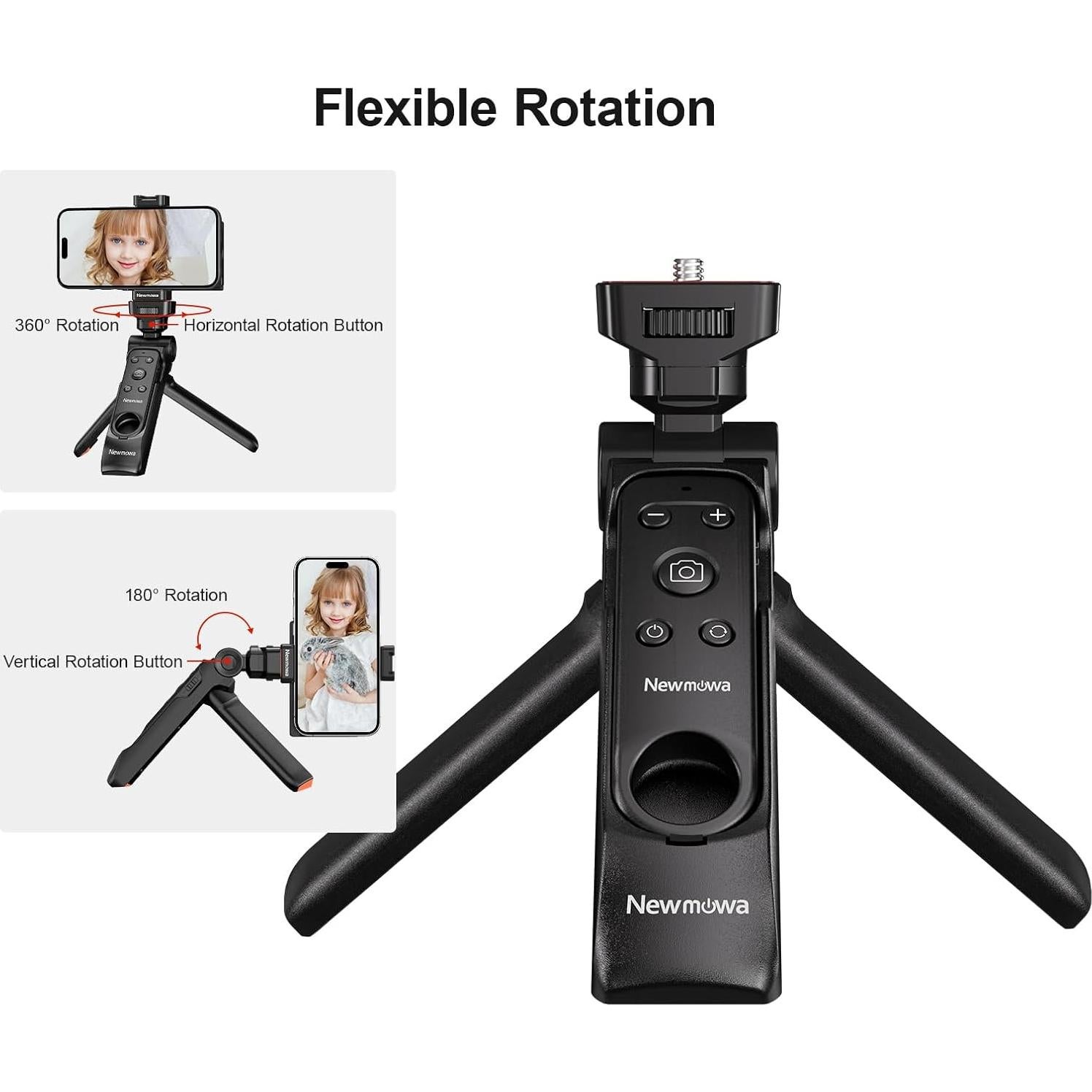 Trípode Plegable Newmowa con Control Remoto para iPhone 6.7"